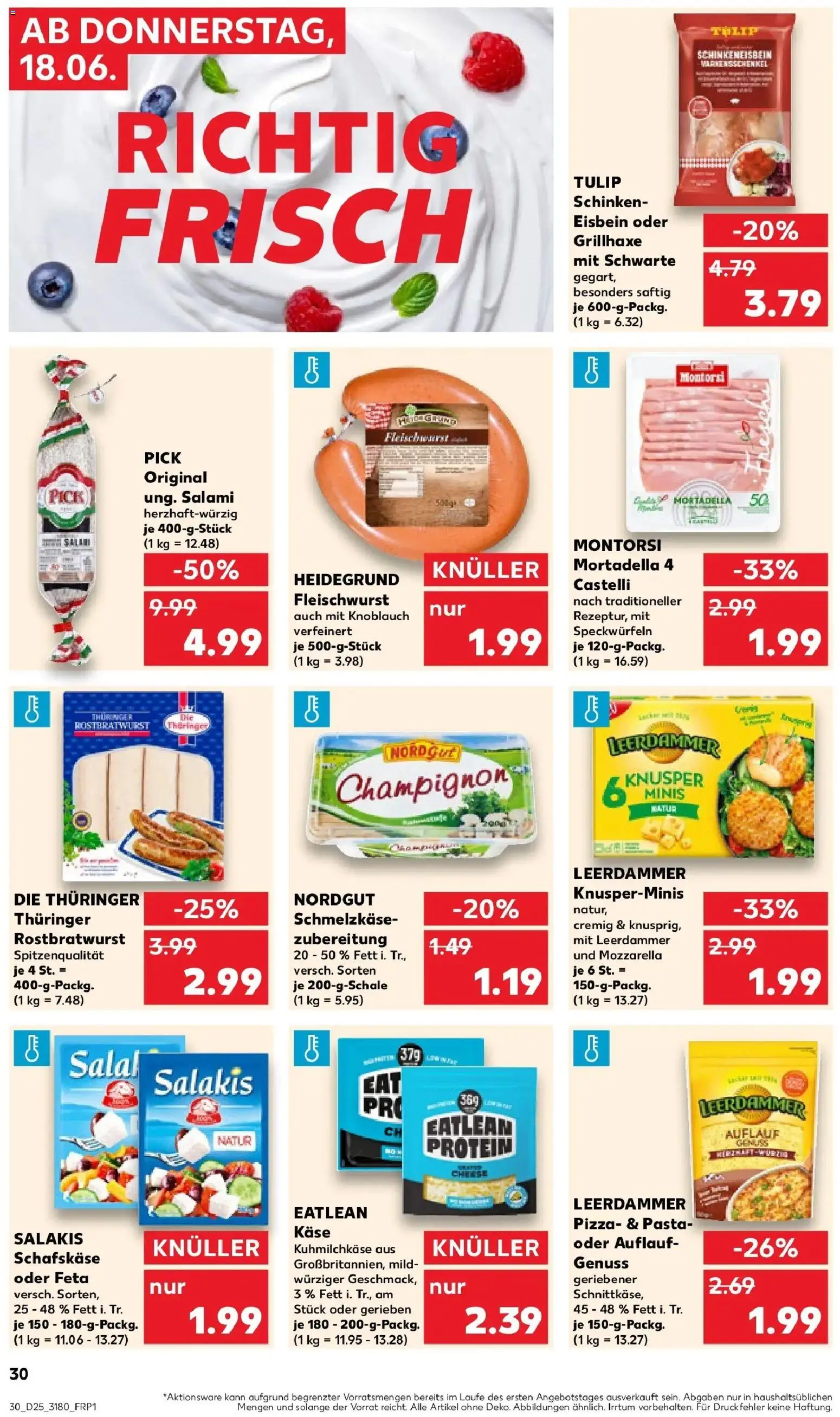 Kaufland Prospekt Berlin – gültig ab 15.06.2026 | Seite: 39 | Produkte: Mozzarella, Knoblauch, Pasta, Salami