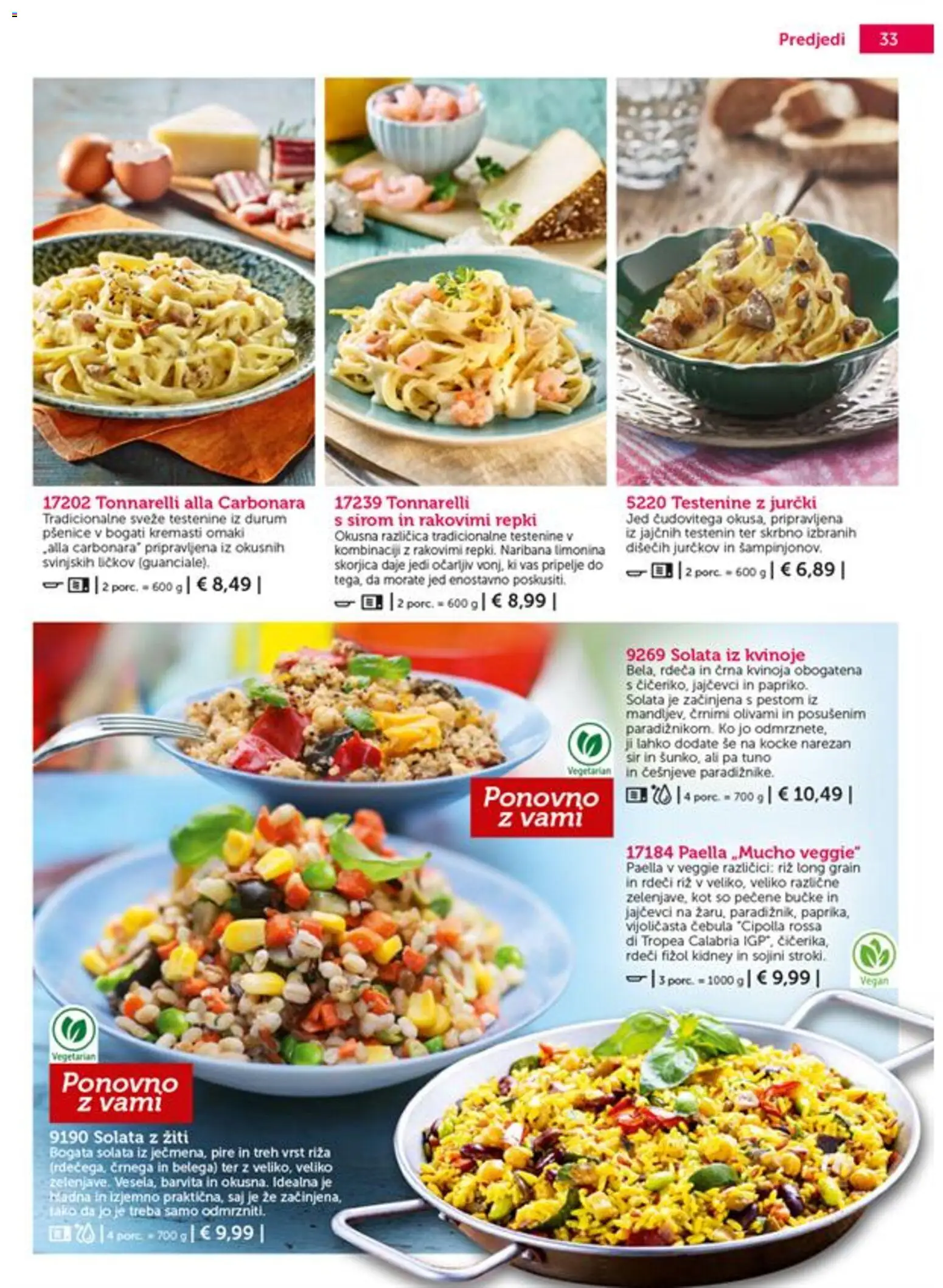 Novi Bofrost katalog ponudbe – veljaven od 01.07.2026 | Stran: 33 | Izdelki: Sir, Riz, Testenine, Cebula