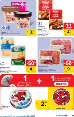 Carrefour folder week 22 - Voorbeeld van een folder van Carrefour, geldig van 27.05.2026 | Pagina: 13 | Producten: Oven, Gouda, Frambozen, Kaas