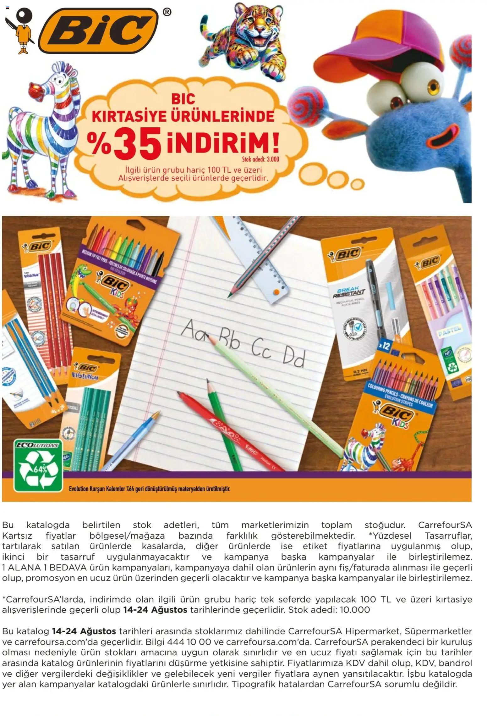 CarrefourSA - Okul alışverişinde - 14 Ağustos 2026 tarihinden itibaren geçerlidir | Sayfa: 8