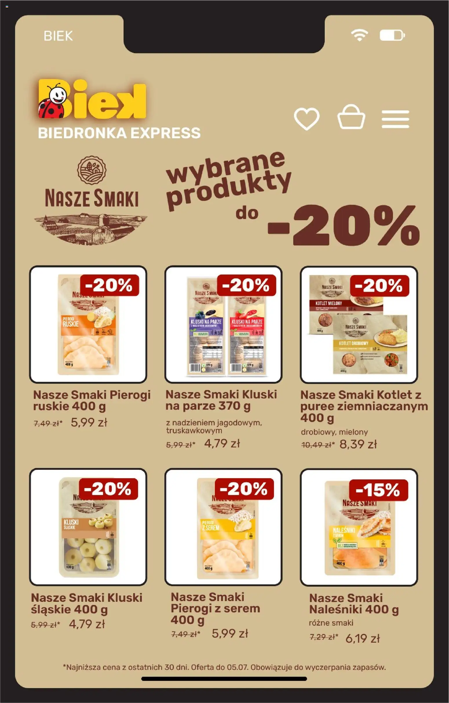 Biedronka gazetka - Biek od 03.07.2026 | Strona: 11 | Produkty: Pierogi, Kluski śląskie, Naleśniki, Pancakes