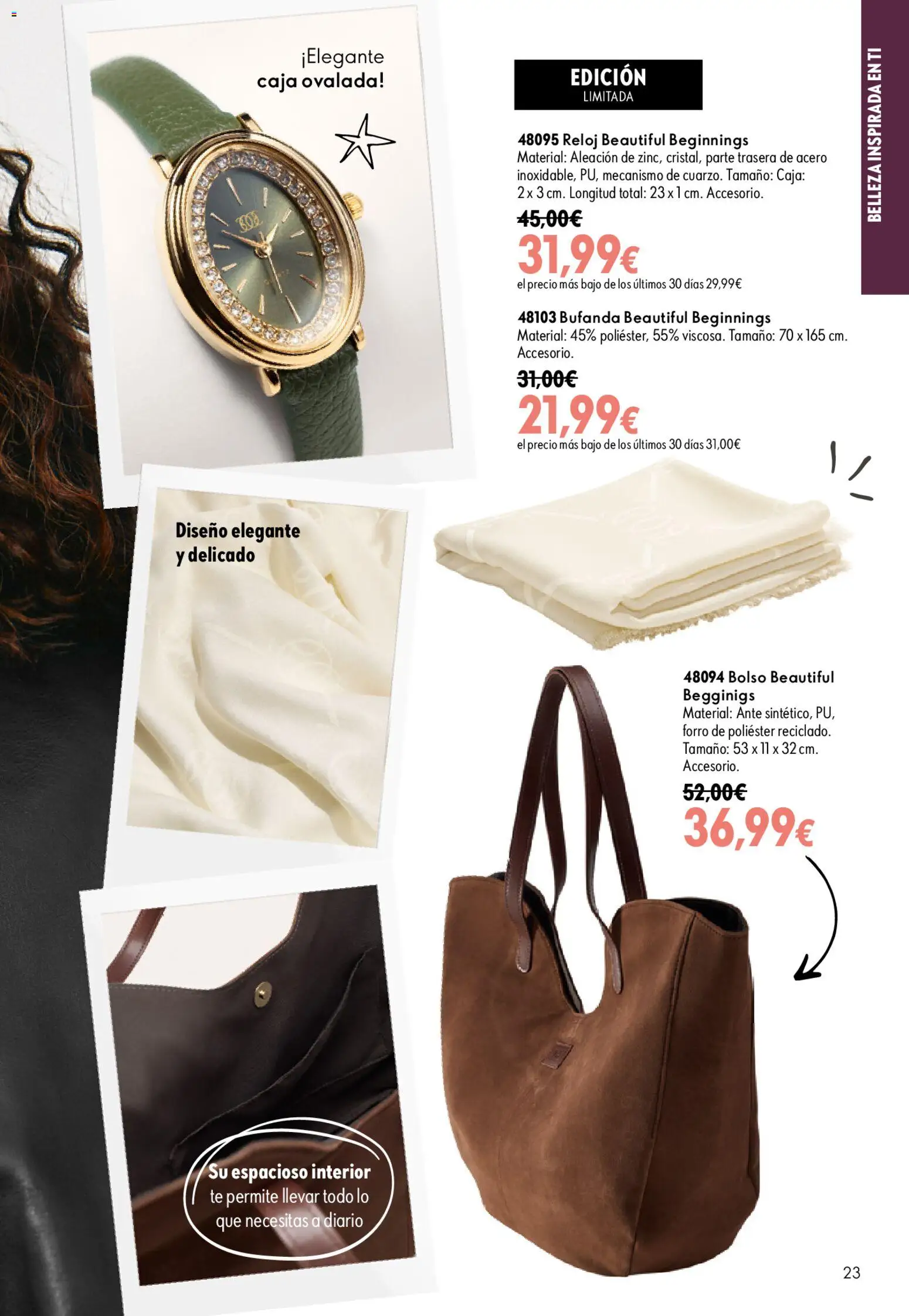 Oriflame - Catálogo Campaña 13 │ válido desde el 16/09/2026 | Página: 23 | Productos: Bolso, Té, Reloj, Caja