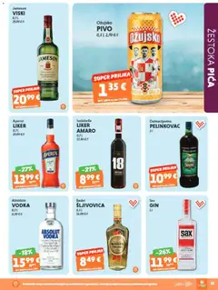 Katalog Studenac - Pregled kataloga iz trgovine Studenac, vrijedi od 01.07.2026 | Stranica: 35 | Proizvodi: Pelinkovac, Šljivovica, Gin, Ožujsko