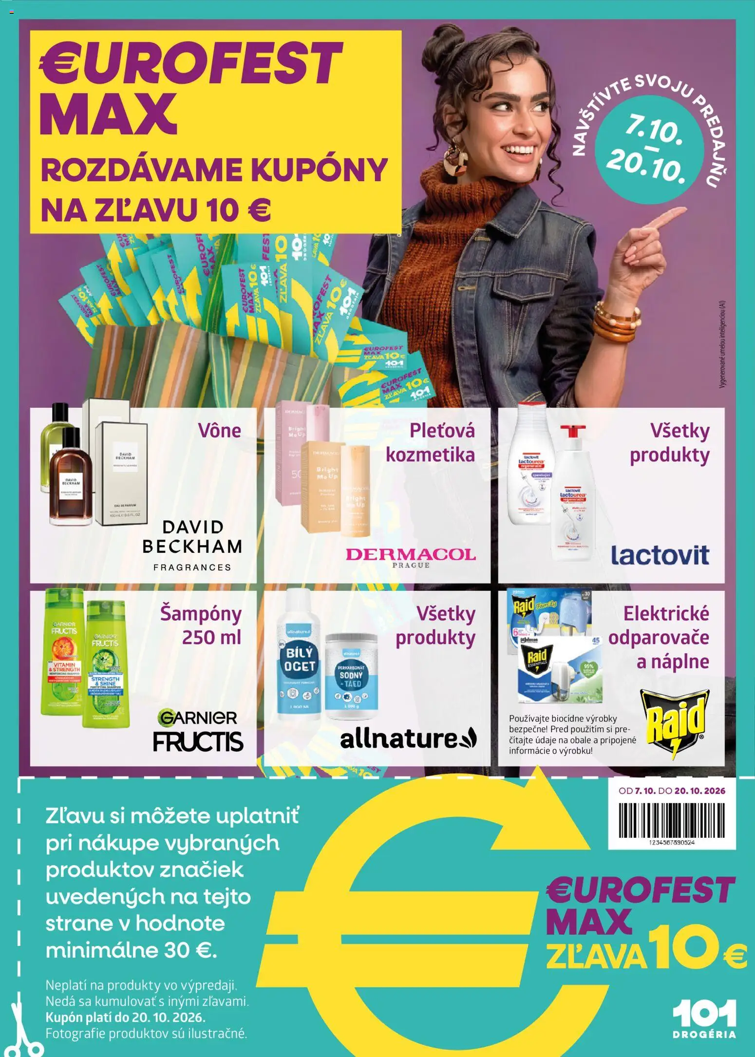 Nové 101 drogerie akcie – leták je platný od 07.10.2026 | Strana: 11 | Produkty: Raid, Lactovit