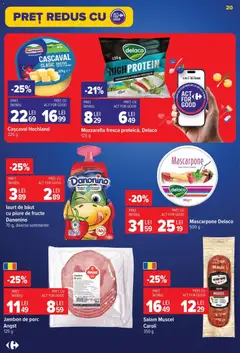 Ofertele Carrefour valabile de la 15.07.2026 | Pagină: 19 | Produse: Light Kedi Konservesi, Tiramisu, Banane, Mascarpone