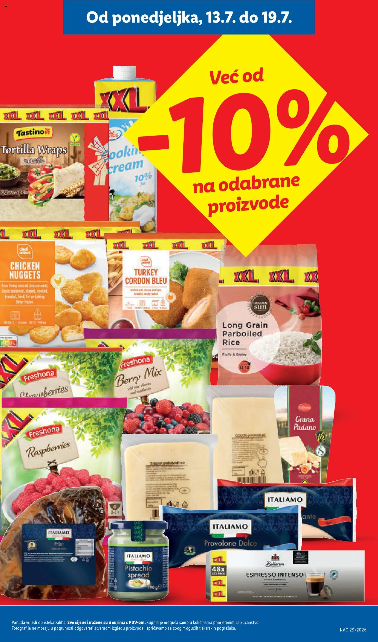 Lidl katalog | vrijedi od 13.07.2026 | Stranica: 13 | Proizvodi: Grana Padano, Sir, Trapist, Pršut