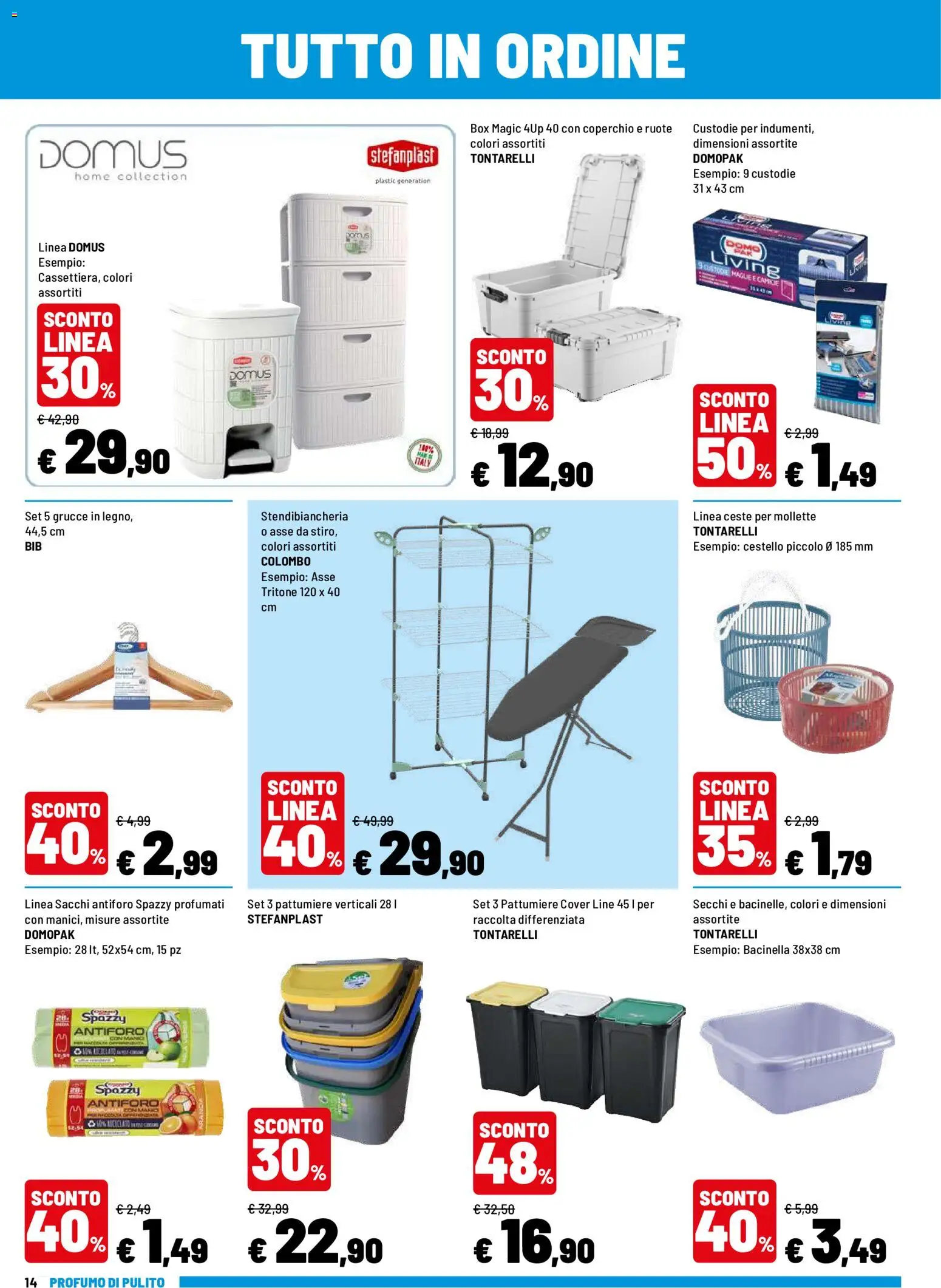 Volantino Iper del 03/09/2026 | Pagina: 14 | Prodotti: Coperchio, Stendibiancheria, Arancia, Grucce