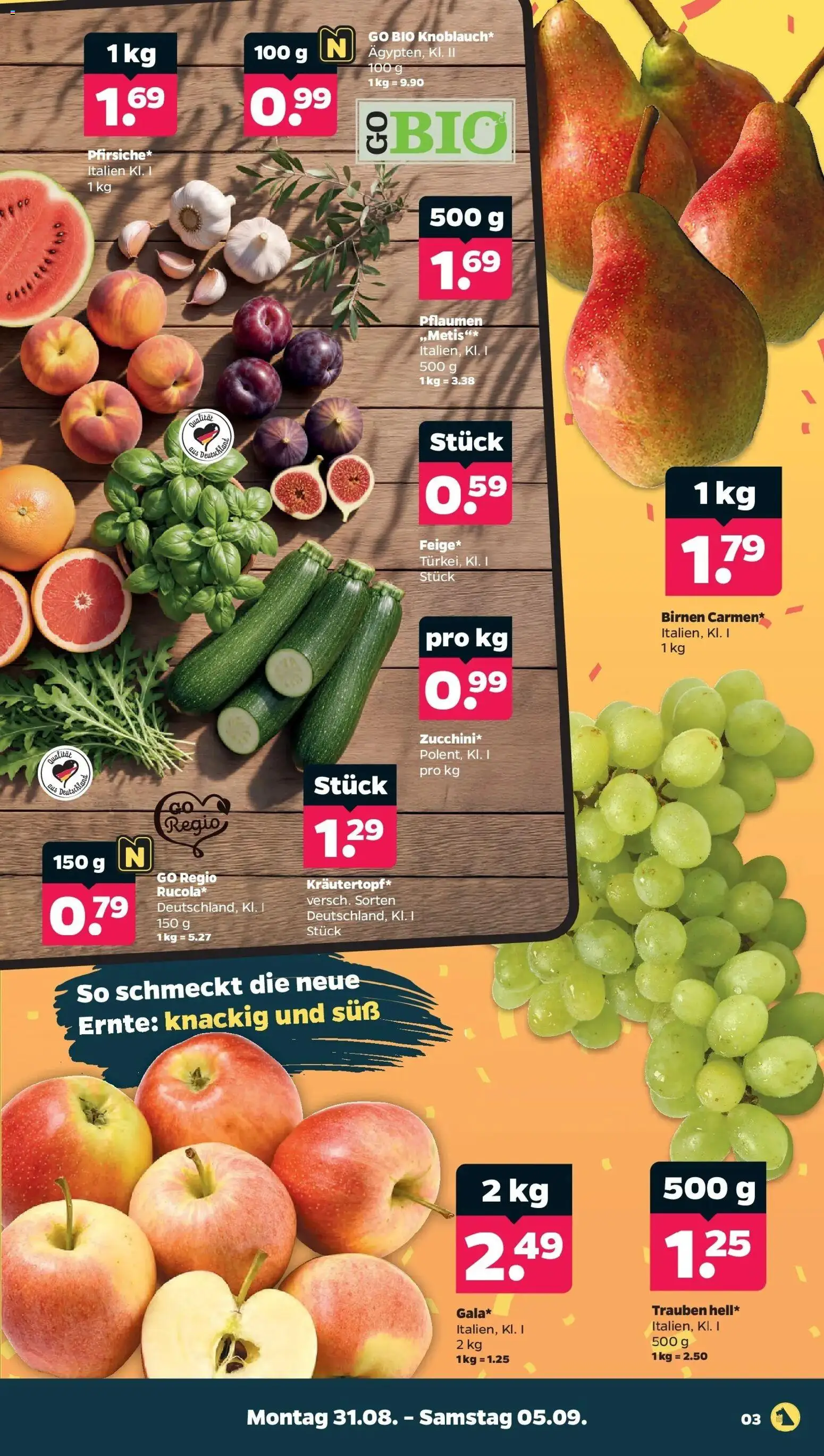 Netto Aktueller Prospekt – gültig ab 30.08.2026 | Seite: 3 | Produkte: Pflaumen, Trauben