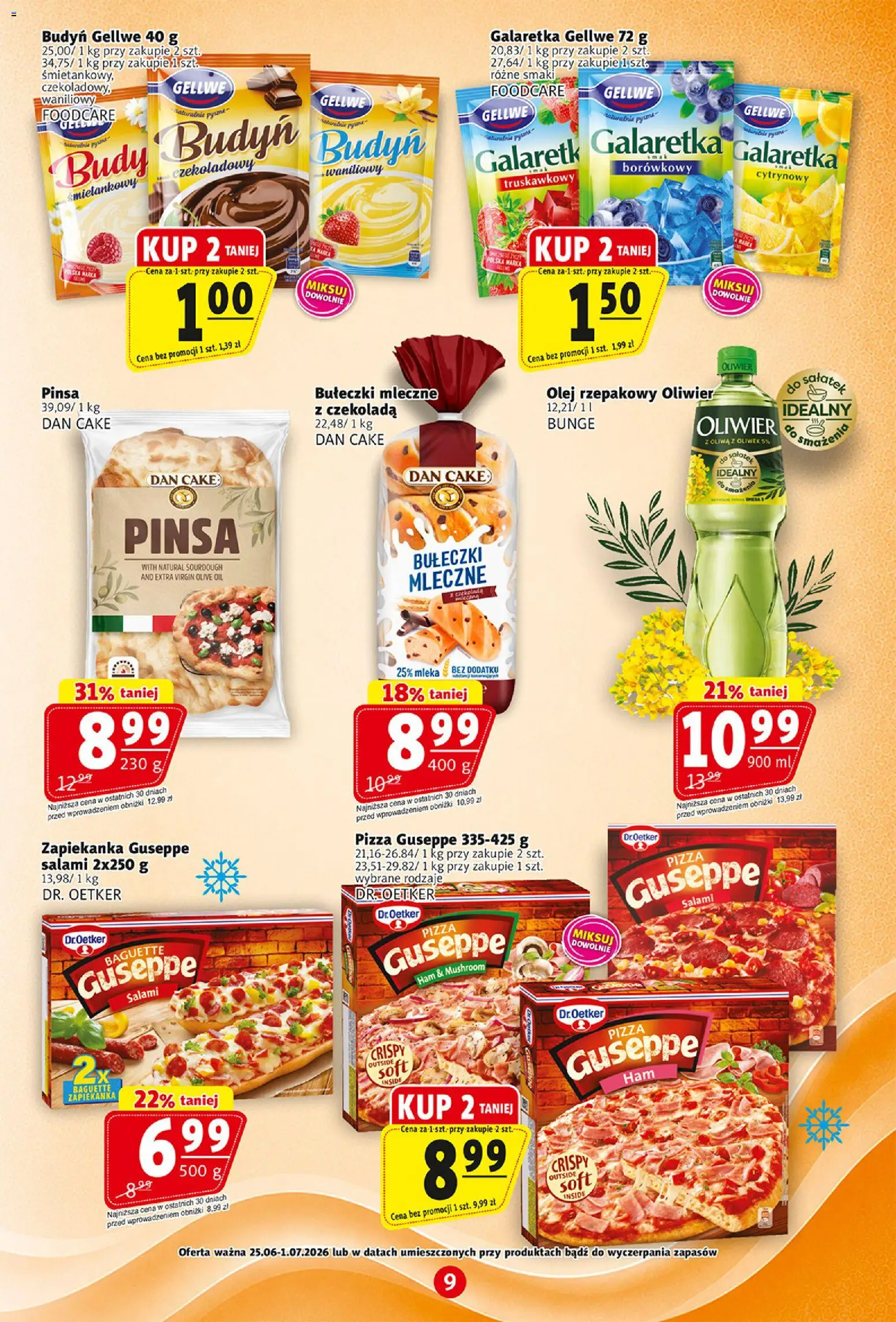 Prim Market gazetka od 25.06.2026 | Strona: 9 | Produkty: Olej, Salami, Pizza, Pinsa