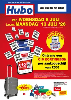 Hubo folder - Voorbeeld van een folder van Hubo, geldig van 08/07/2026