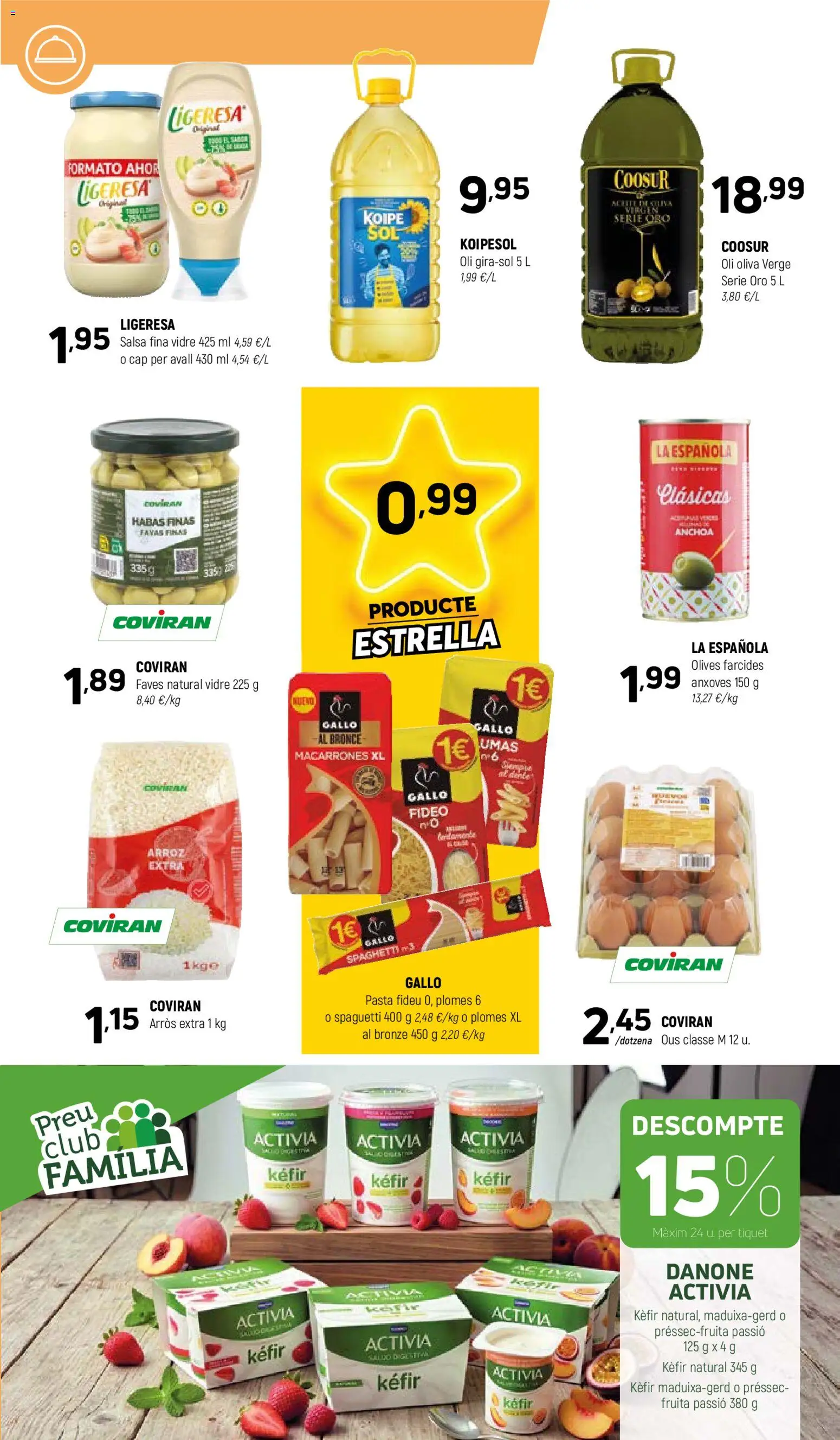 Coviran Ofertas │ válido desde el 20/10/2026 | Página: 6 | Productos: Kéfir, Arroz, Pasta, Anchoa