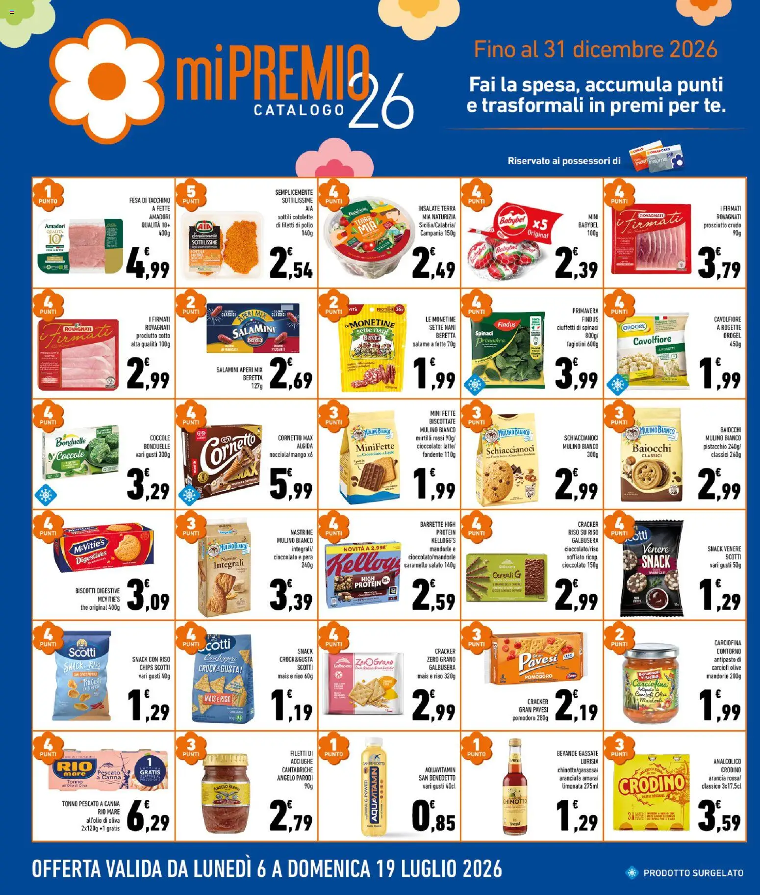 Volantino Conad del 08/07/2026 | Pagina: 6 | Prodotti: Prosciutto Cotto, Spinaci, Arancia, Fagiolini