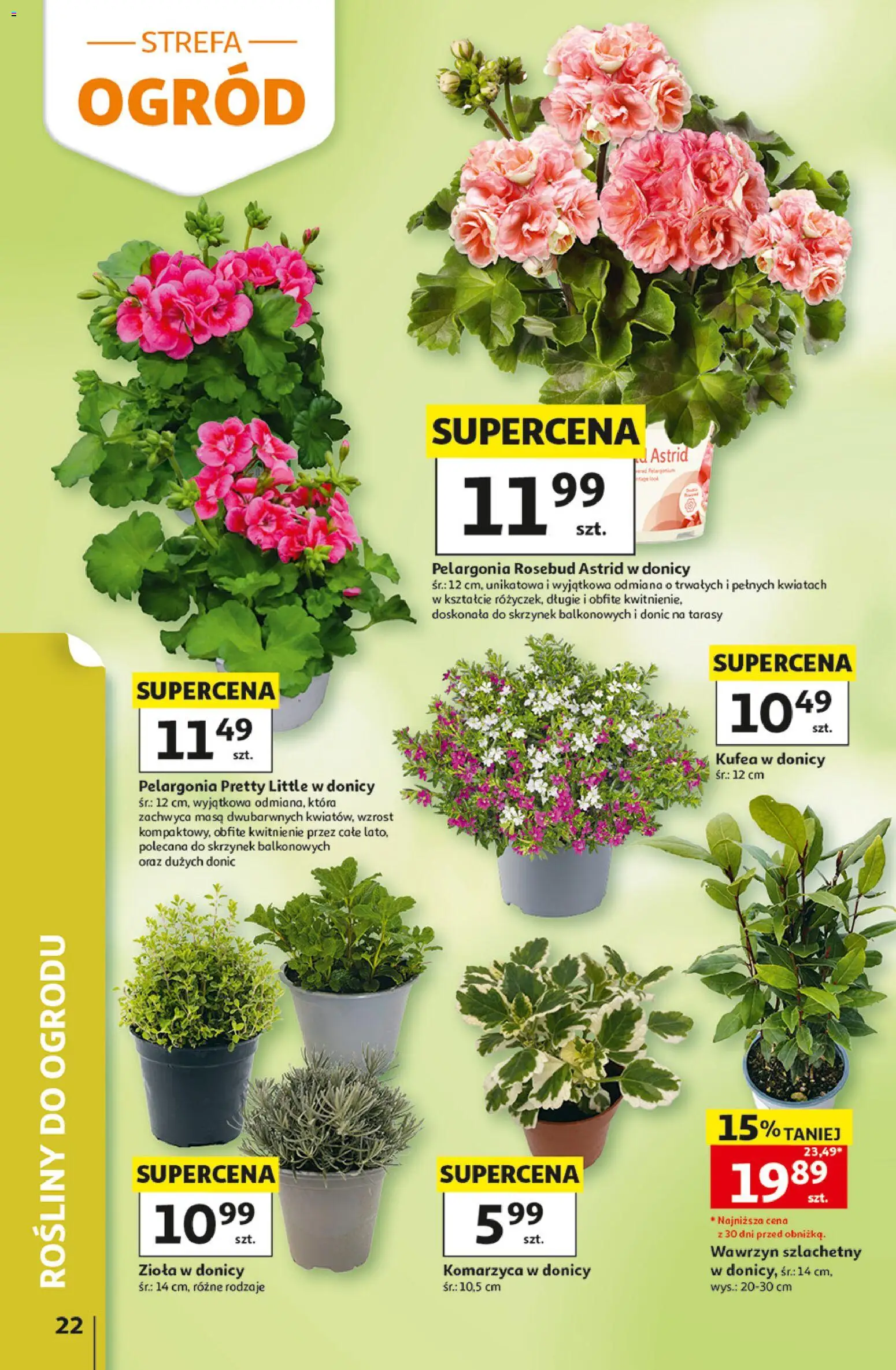 Auchan gazetka - 30 Lat Hipermarket od 07.05.2026 | Strona: 22 | Produkty: Rosliny