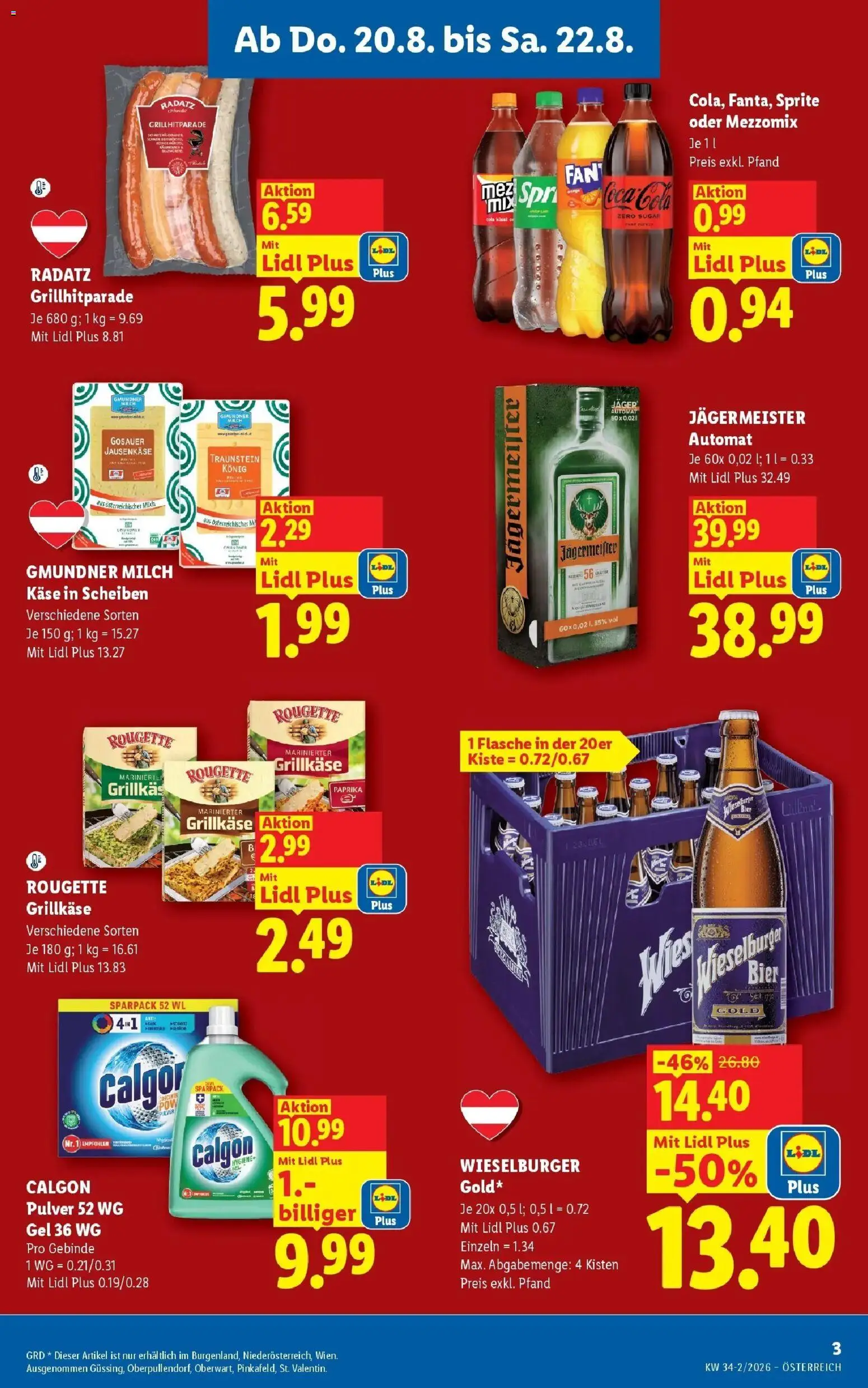 Lidl Flugblatt - Wien ab 16.08.2026 - Angebote ab donnerstag | Seite: 3