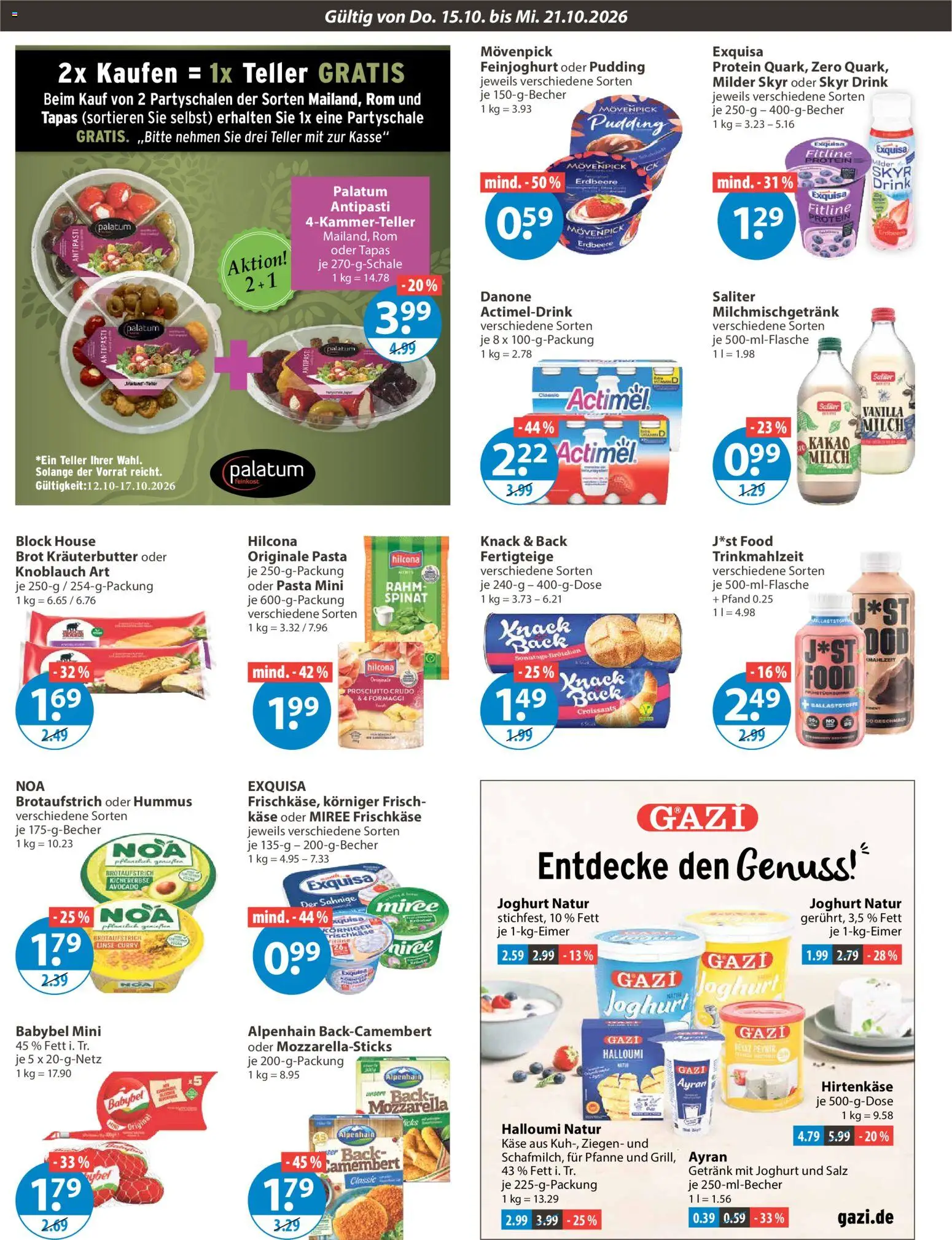 V-Markt Angebote – gültig ab 15.10.2026 | Seite: 6 | Produkte: Kräuterbutter, Salz, Knoblauch, Babybel