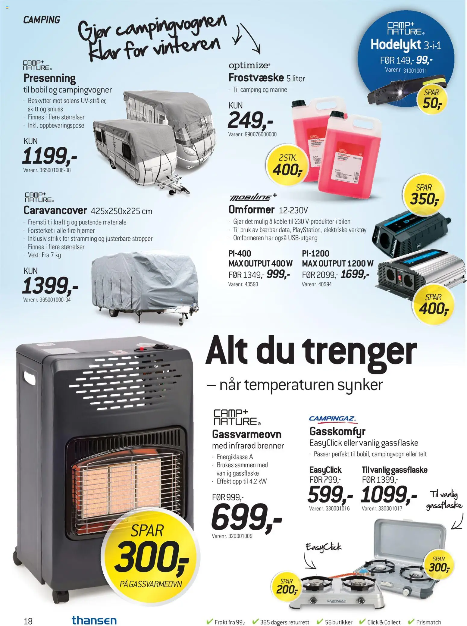 {H1} | Side: 18 | Produkter: Verktøy, Vekt, Telt, Strikk