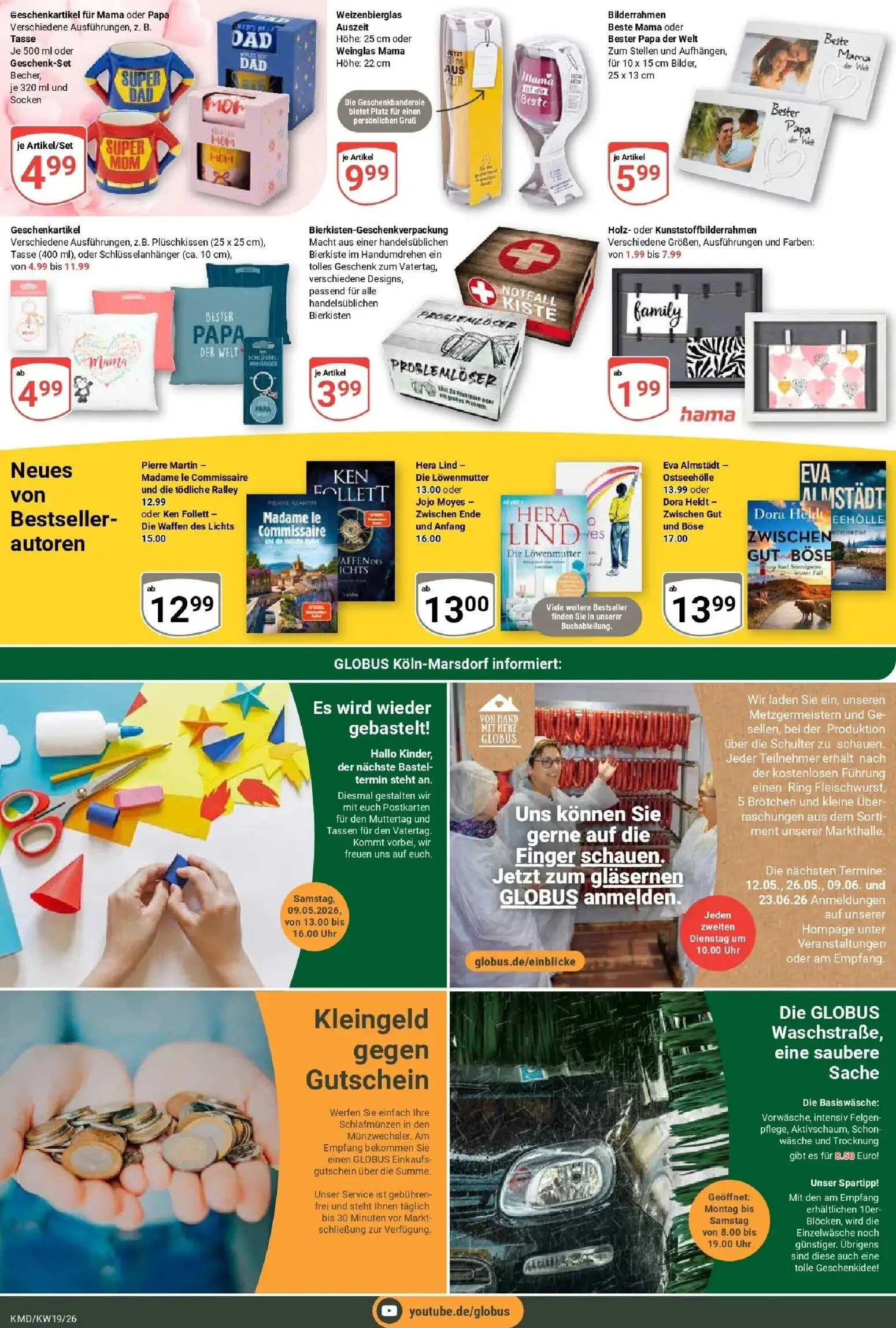 Globus Prospekt Köln	 – gültig ab 04.05.2026 | Seite: 22 | Produkte: Socken, Bilderrahmen, Uhr