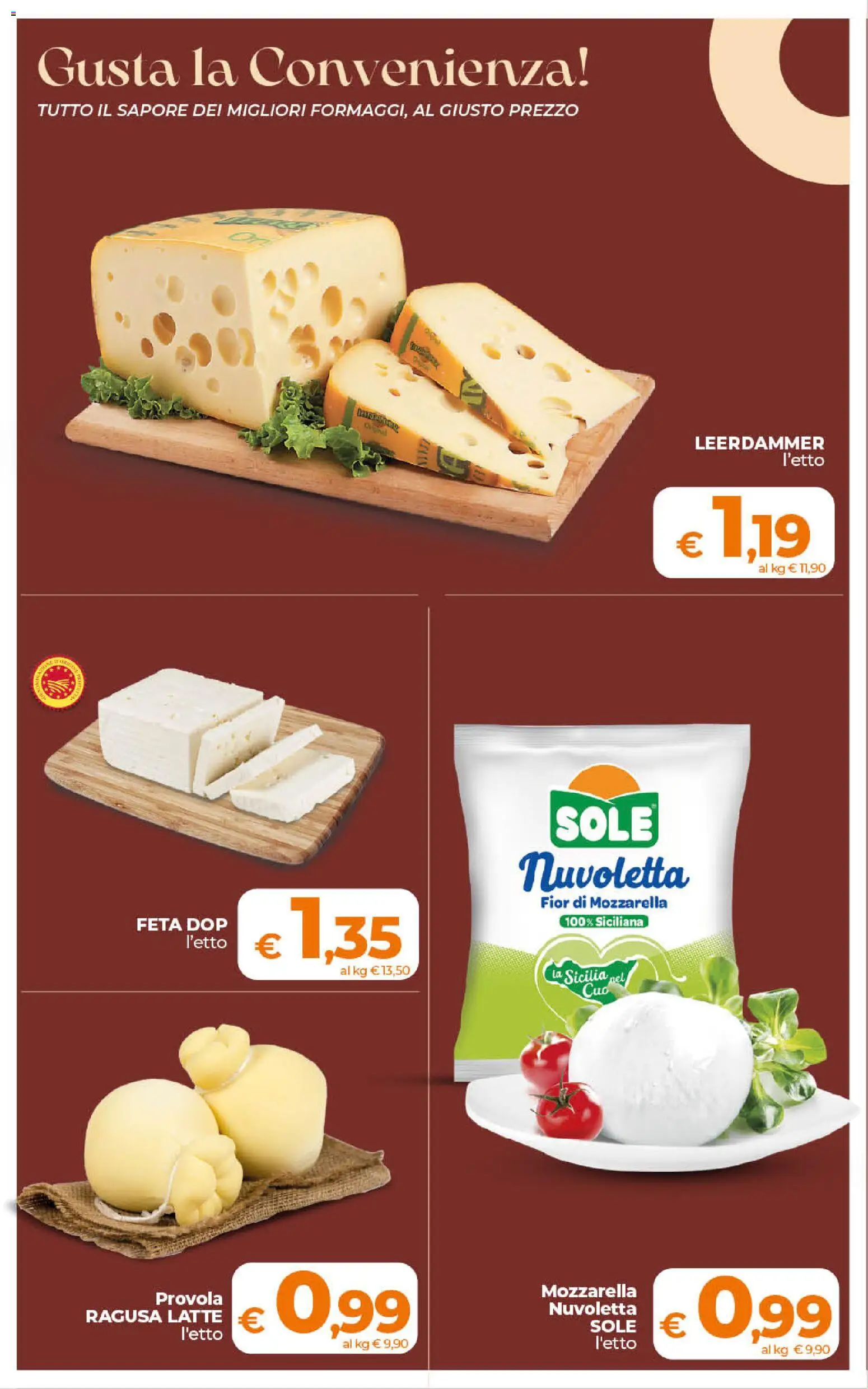 Volantino Ipercoop del 21/08/2026 | Pagina: 22 | Prodotti: Mozzarella, Latte, Provola, Feta