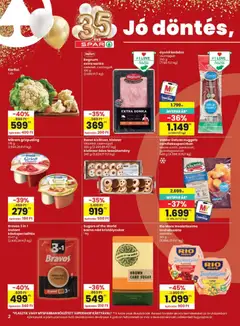 Spar akciós újság - amely érvényes a következő dátumtól: 2026.10.22. | Oldal: 2 | Termékek: Kolbász, Rio Mare, Futó, Nuggets