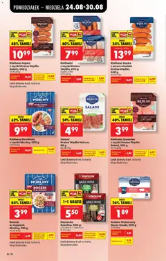 Pogląd oferty "Schab lub szynka w plastrach ciemnowędzone Kraina Wędlin, 400 g, Schab lub szynka w plastrach ciemnowędzone Kraina Wędlin, 400 g" - ważna od 24.08.2026 | Strona: 60