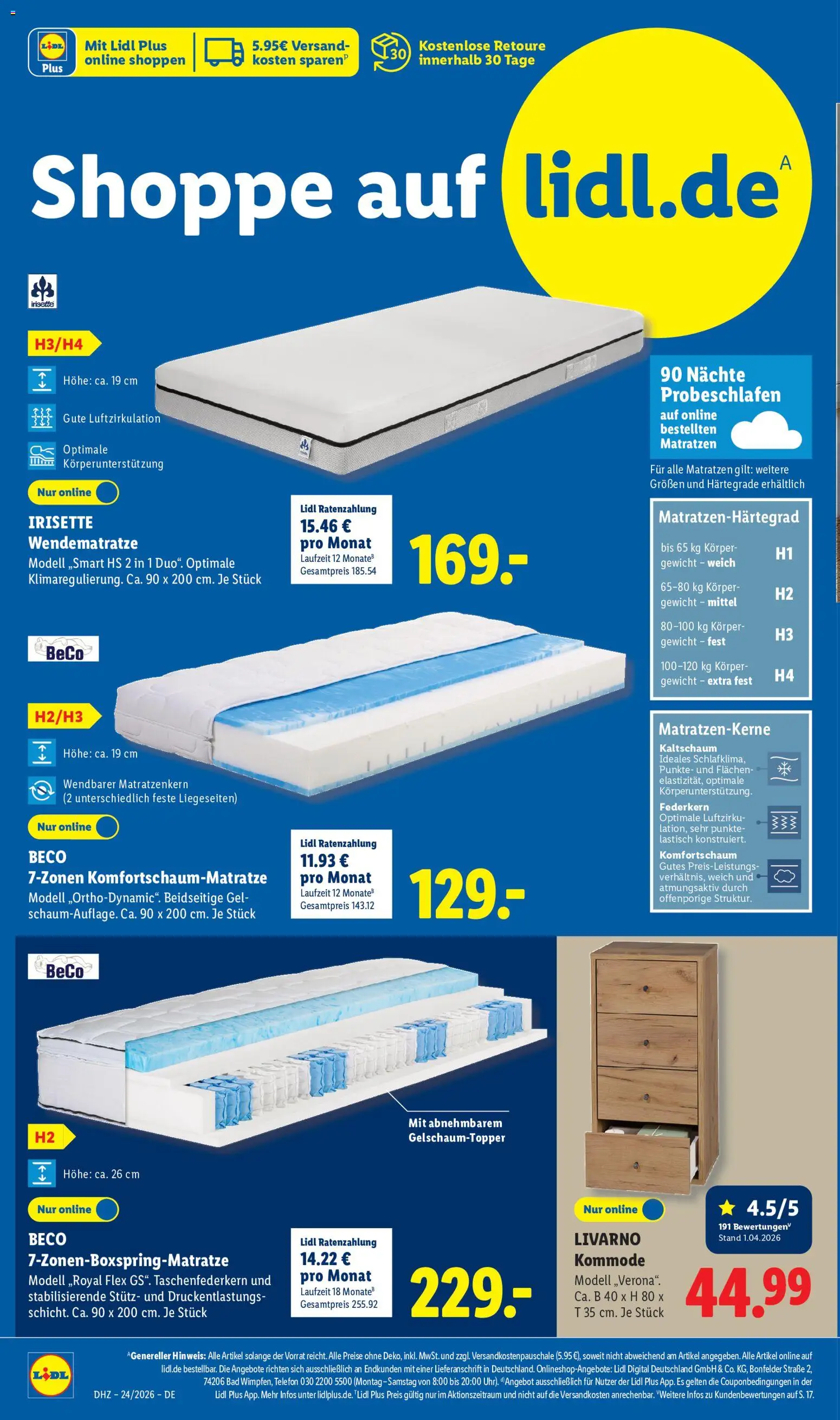 Lidl Německo leták od 08.06.2026 | Strana: 4 | Produkty: Telefon