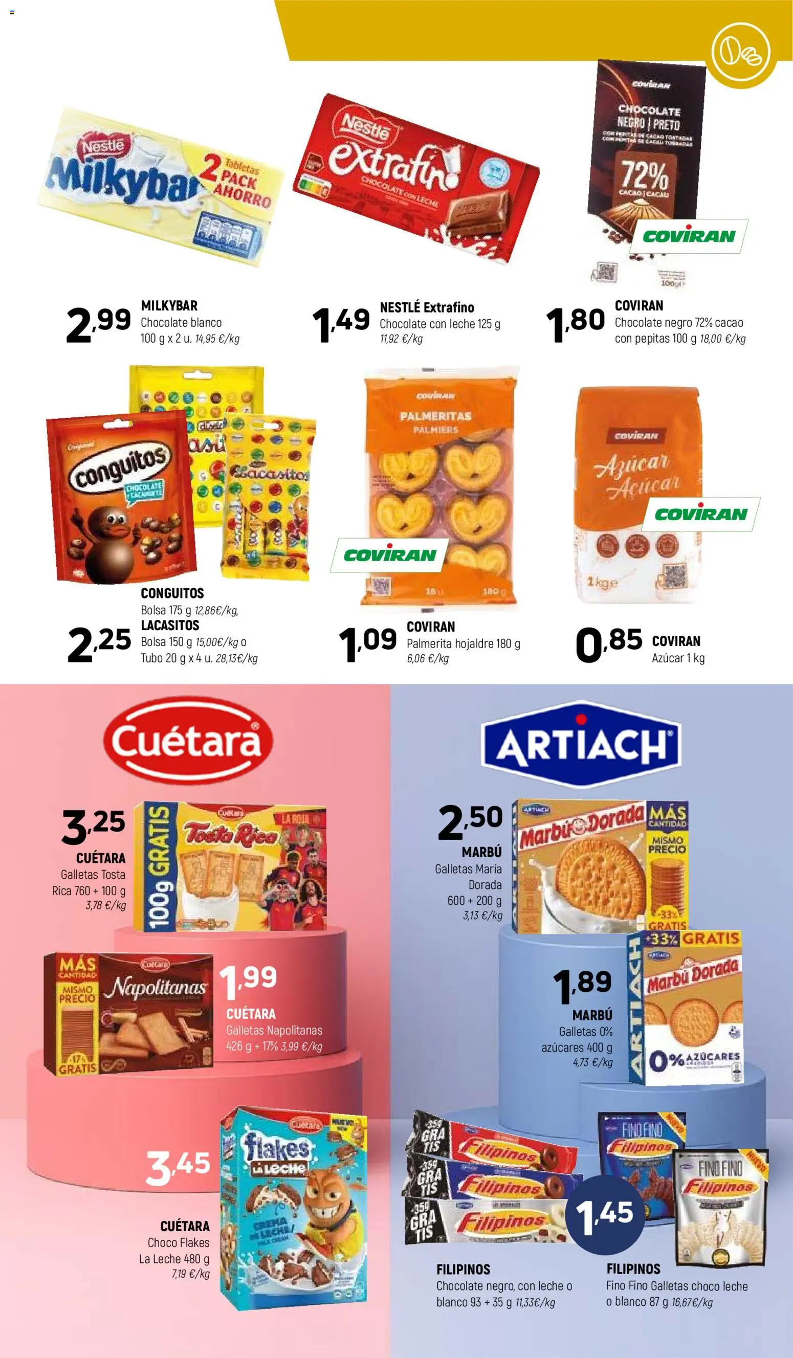 Coviran - Figueres │ válido desde el 05.05.2026 | Página: 9 | Productos: Galletas, Chocolate con leche, Bolsa, Φρυγανιές σικάλεως