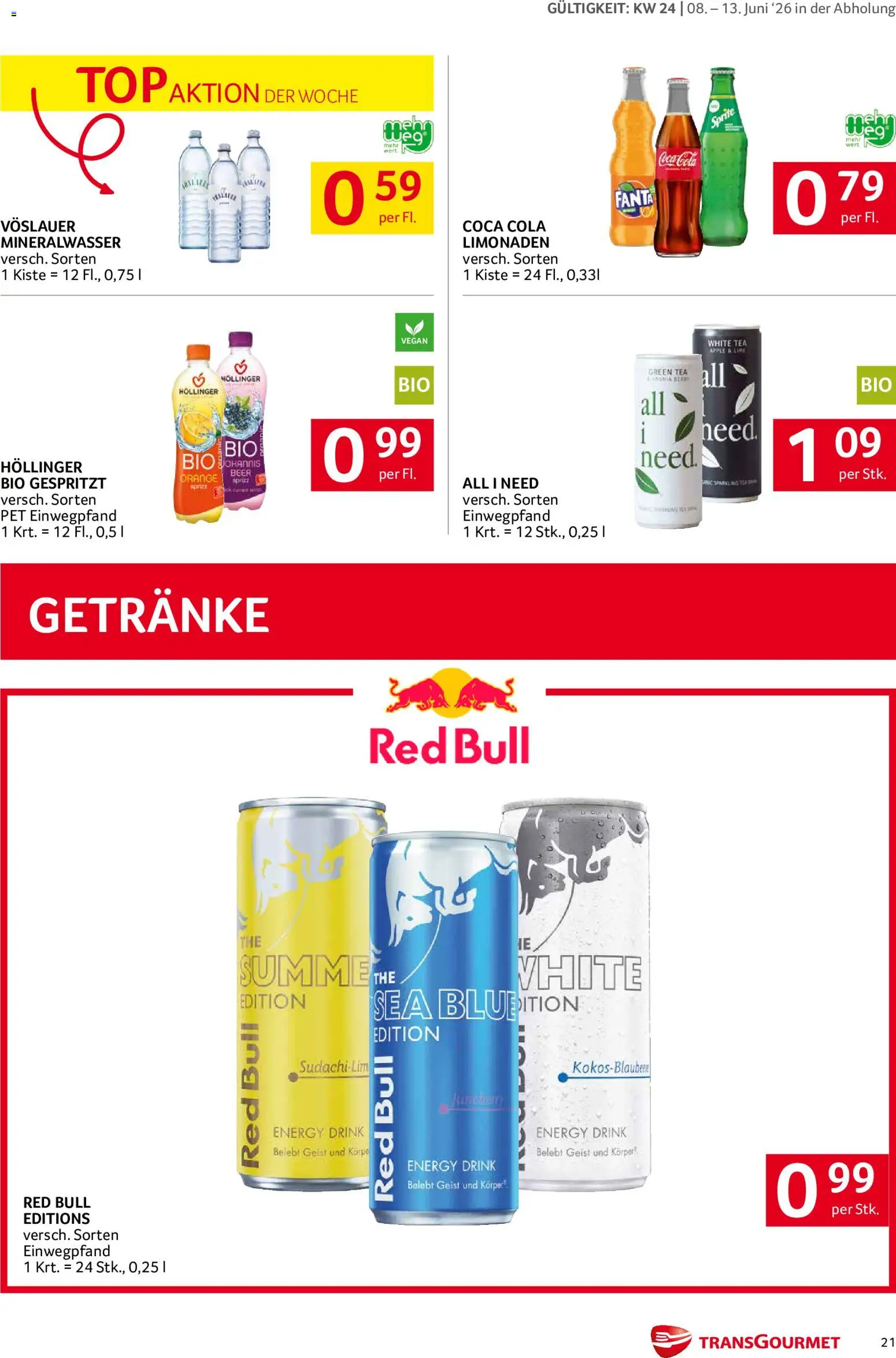 Transgourmet Flugblatt gültig ab 08.06.2026 | Seite: 21 | Produkte: Apple