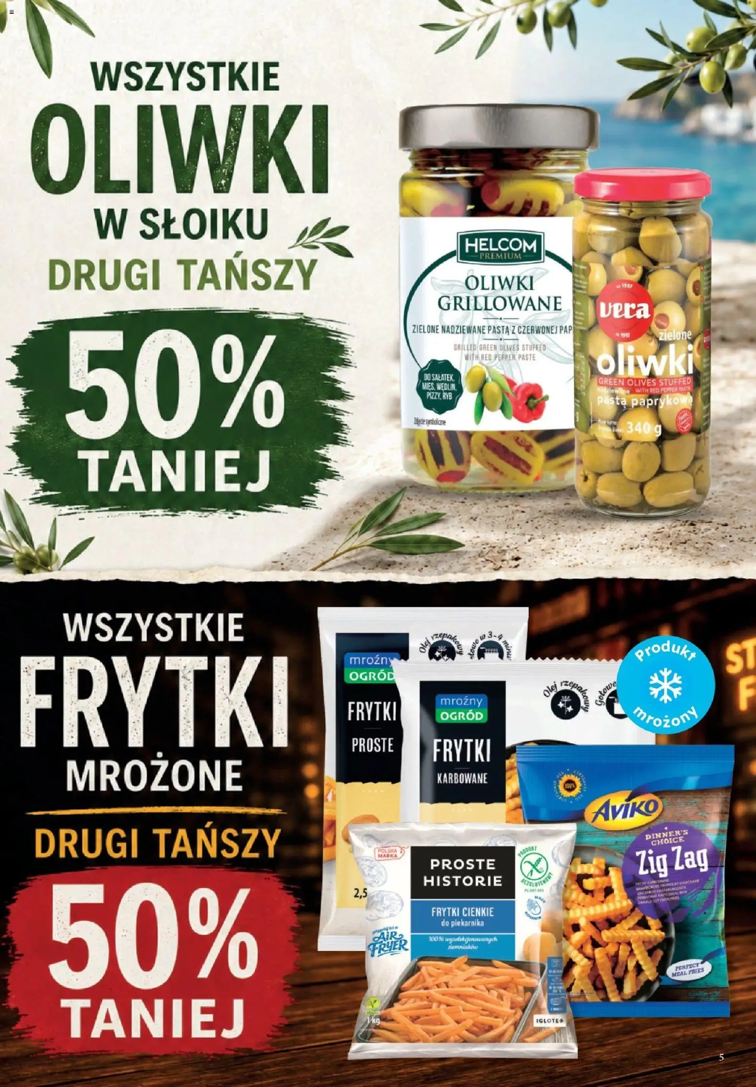 Dino gazetka - Weekendowe Okazje od 17.07.2026 | Strona: 5 | Produkty: Frytki karbowane, Olej, Frytki