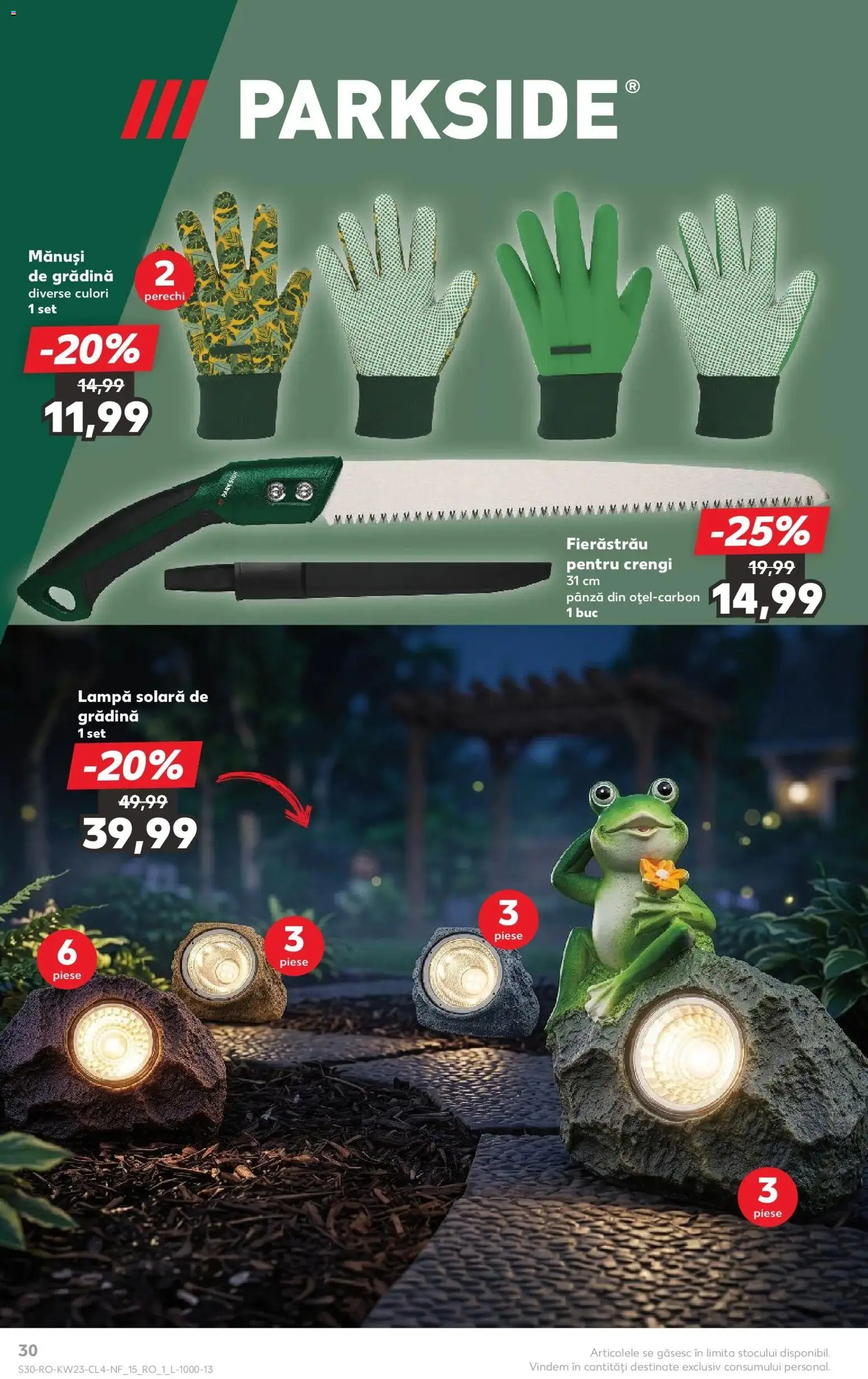 Noul catalog Kaufland – valabil de la 03.06.2026 | Pagină: 30 | Produse: Mănuși, Lampă