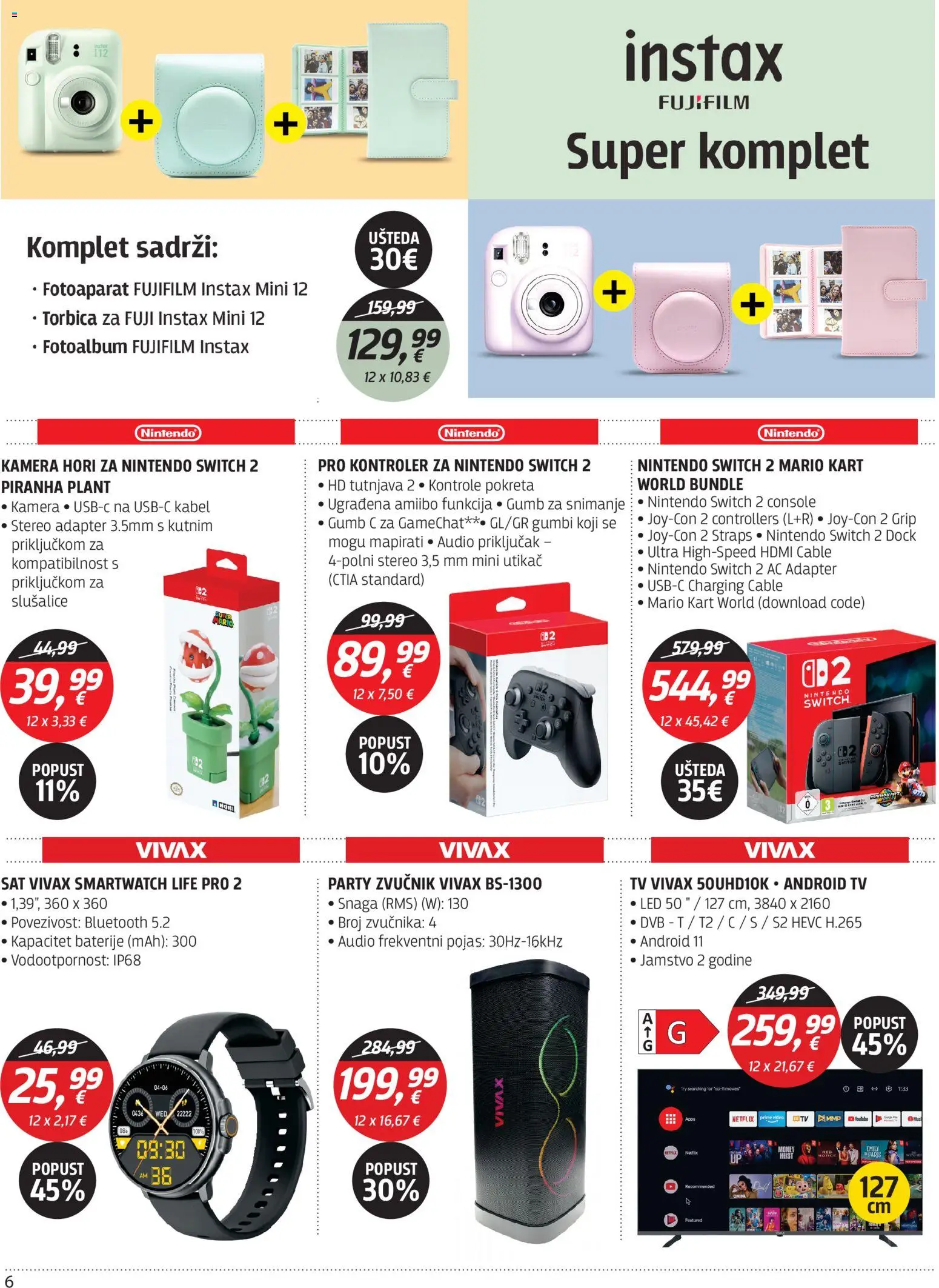 Centar Tehnike katalog | vrijedi od 09.03.2026 | Stranica: 6 | Proizvodi: Pojas, Utikač, Audio, Fotoaparat