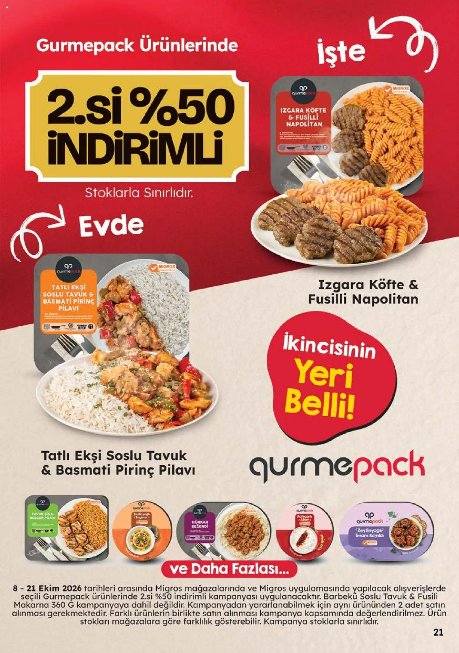 Migros Katalog - Migroskop - 08 Ekim 2026 tarihinden itibaren geçerlidir | Sayfa: 21 | Ürünler: Pirinç, Makarna, Izgara köfte, Izgara