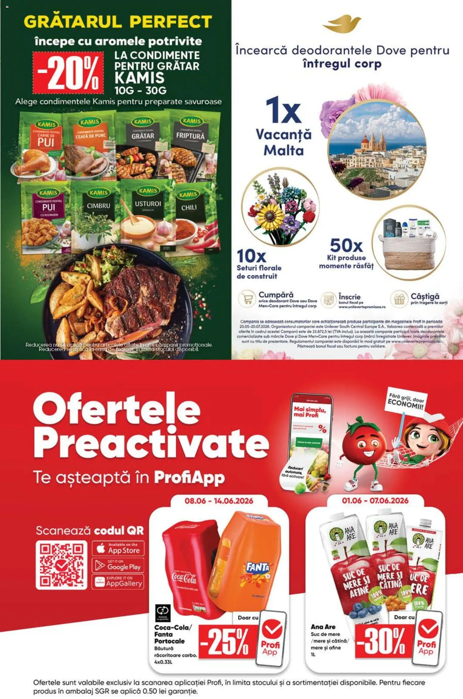 Noul catalog Profi – valabil de la 10.06.2026 | Pagină: 13 | Produse: Afine, Keçeli kalem, Amerikan servis, Condimente