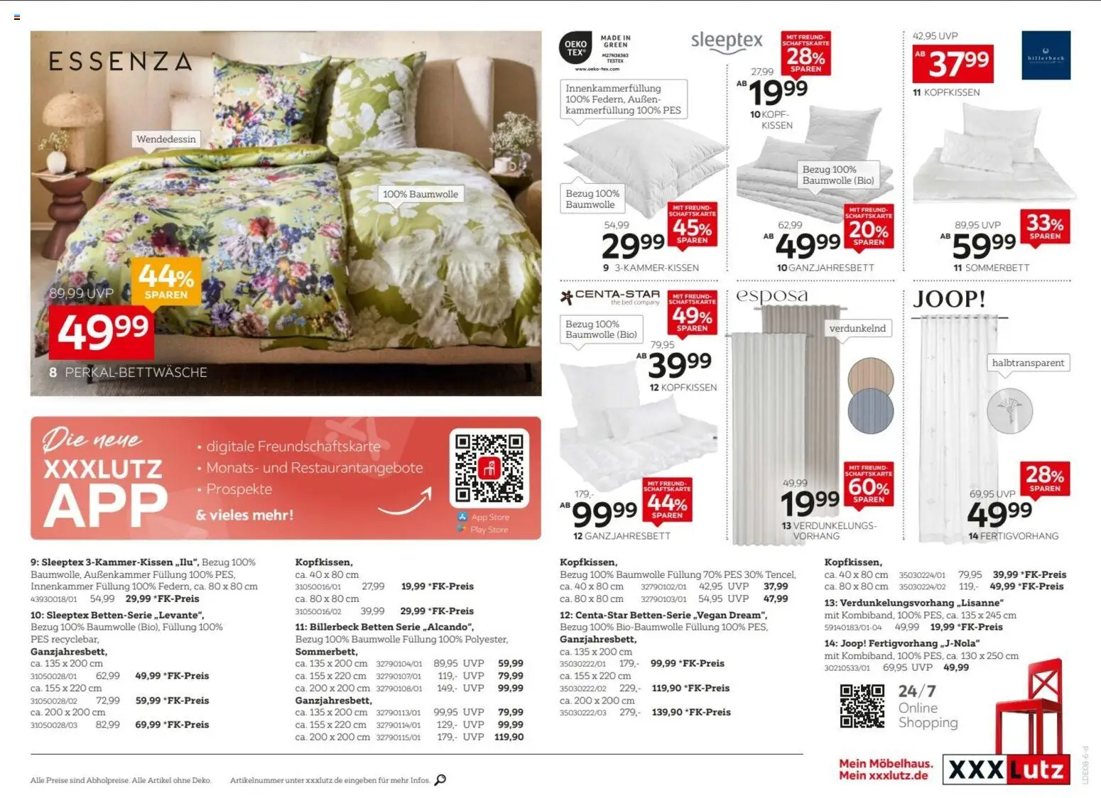 XXXLutz Nr. 1 beim Preis – gültig ab 15.08.2026 | Seite: 29 | Produkte: Kissen, Kopfkissen, Vorhang