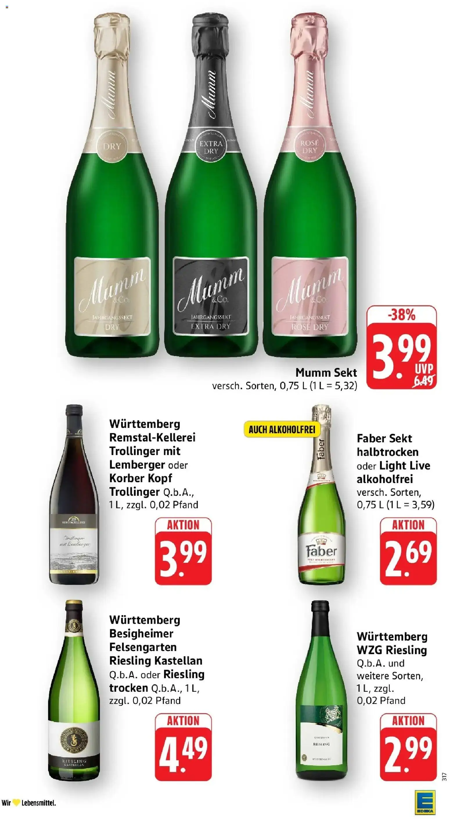 Edeka Prospekt Remseck-Hochberg – gültig ab 27.07.2026 | Seite: 32 | Produkte: Mumm sekt, Sekt