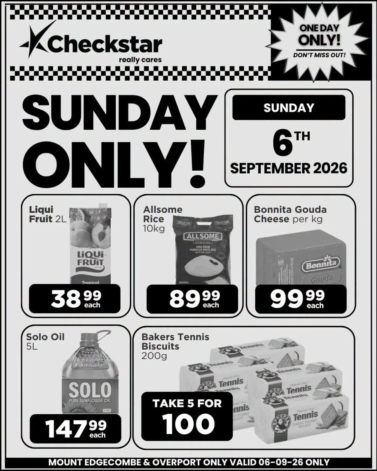 New Check Star catalogue – valid from 06/09/2026 | Page: 1 | Products: Cheese, Oil, Biscuits, Fruit