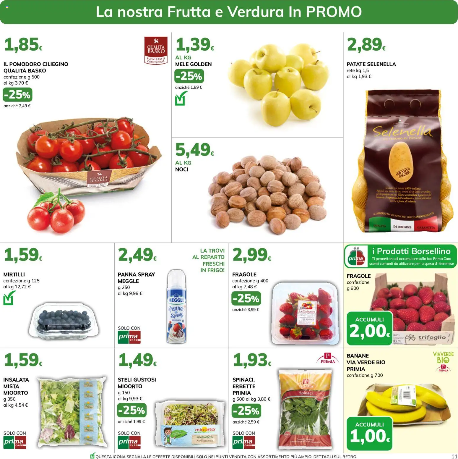 Volantino Basko del 19.05.2026 | Pagina: 11 | Prodotti: Mele, Banane, Noci, Mirtilli