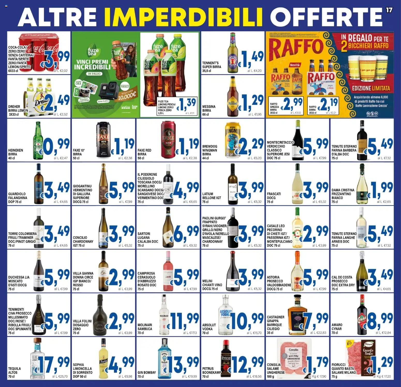 Volantino DEM del 29.05.2026 | Pagina: 17 | Prodotti: Tennent's, Prosecco, Pesca, Tequila