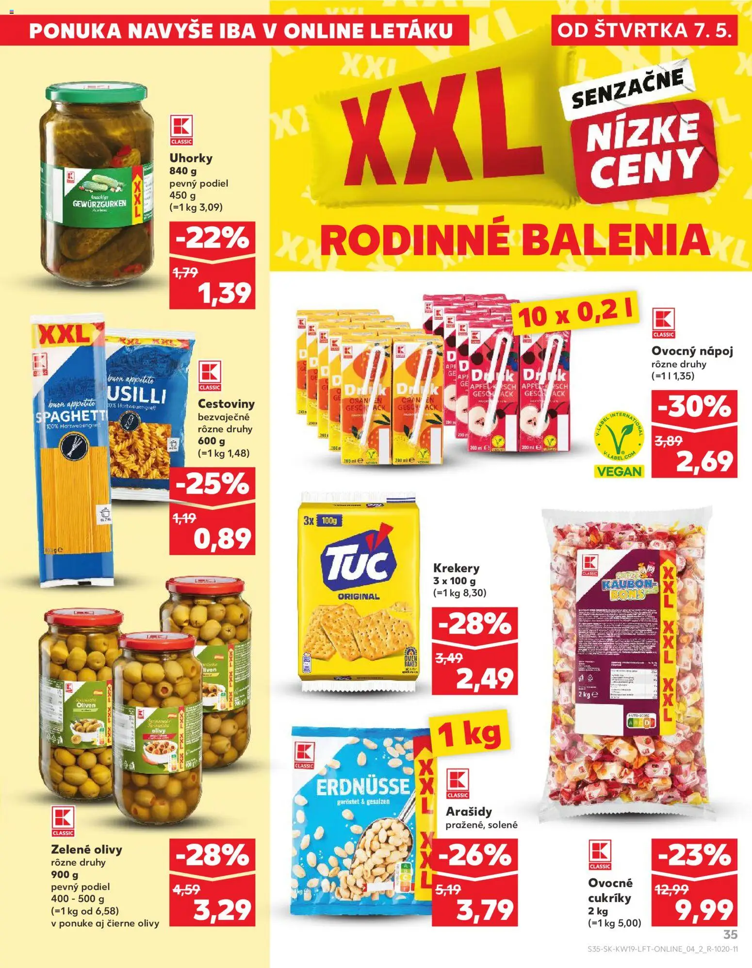 Kaufland SK akciós ujság - amely érvényes a következő dátumtól: 07.05.2026 | Oldal: 35 | Termékek: Vegán