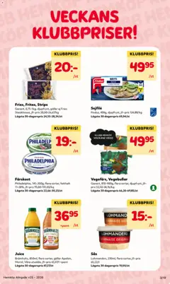 Juice, Brämhults, 850ml, flera sorter, gäller Apelsin, Morot, Våra utvalda, jfr-pris 43,47/l + pant - Förhandsvisning av reklamblad från butik Hemköp aktuell från 15.06.2026 | Sida: 3