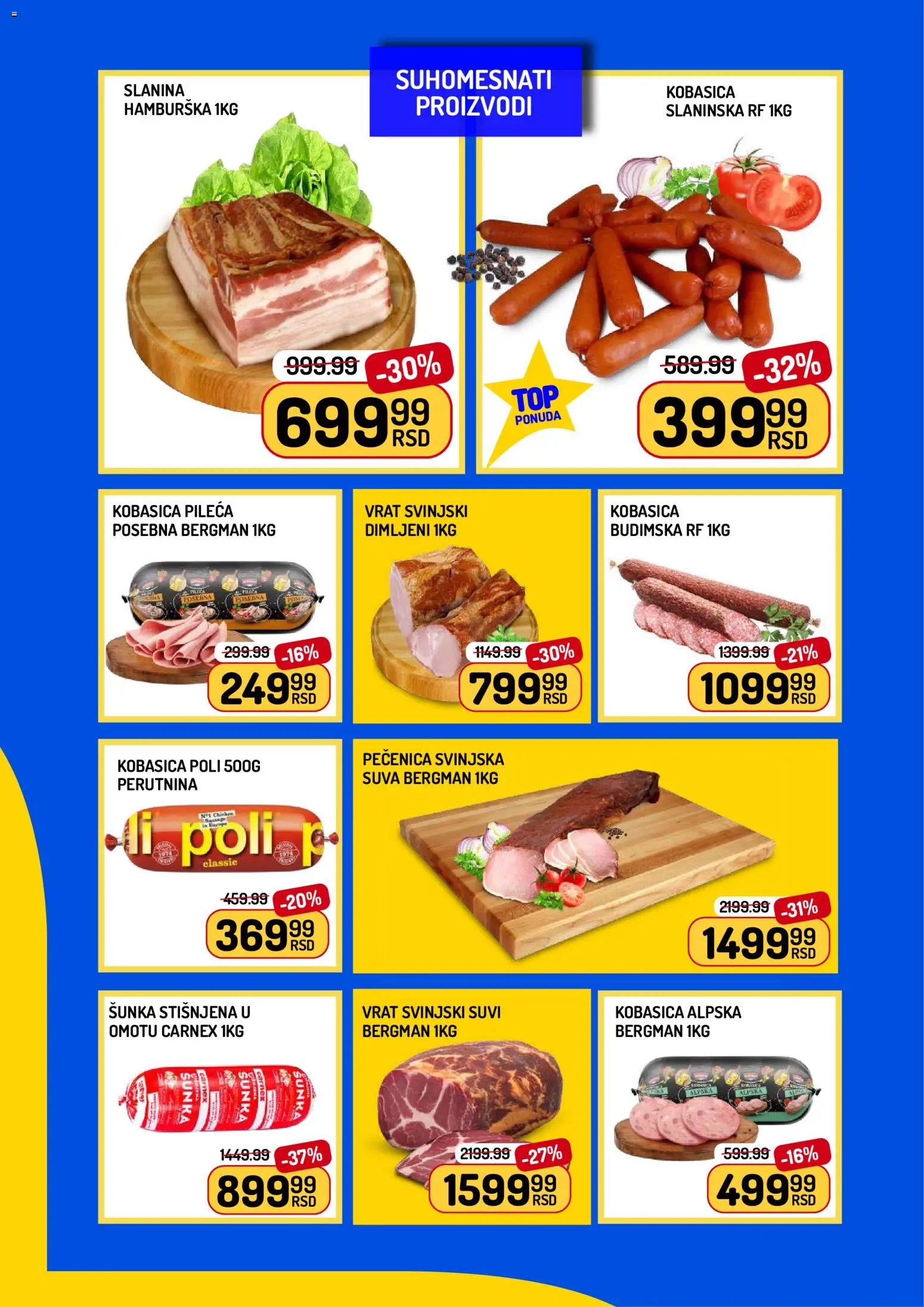 Aman katalog - važi od 22.05.2026 | Strana: 2 | Proizvode: Šunka, Kobasica, Pečenica