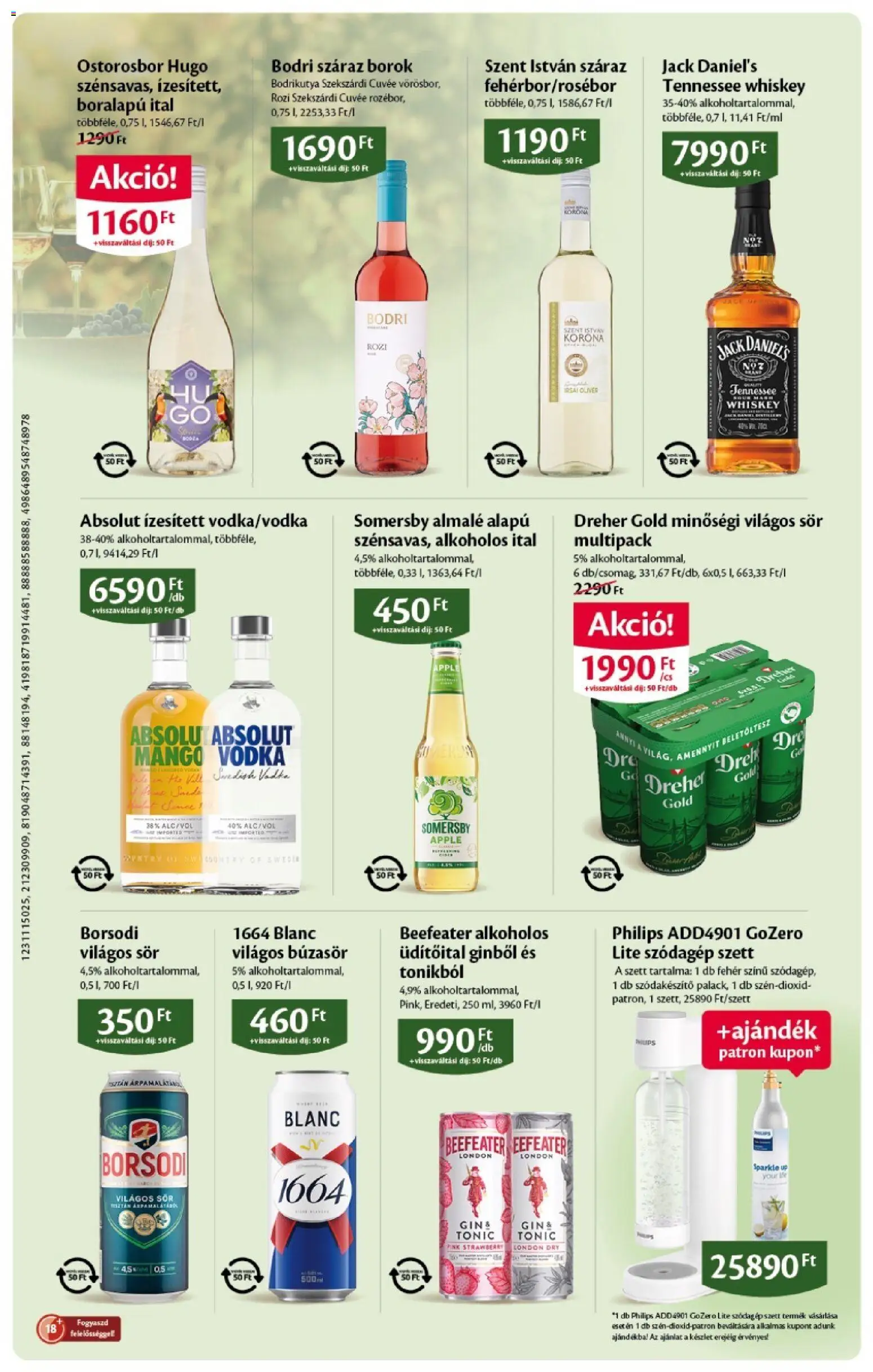 EcoFamily akciós ujság - amely érvényes a következő dátumtól: 07.05.2026 | Oldal: 12 | Termékek: Búzasör, Sör, Vodka, Almalé