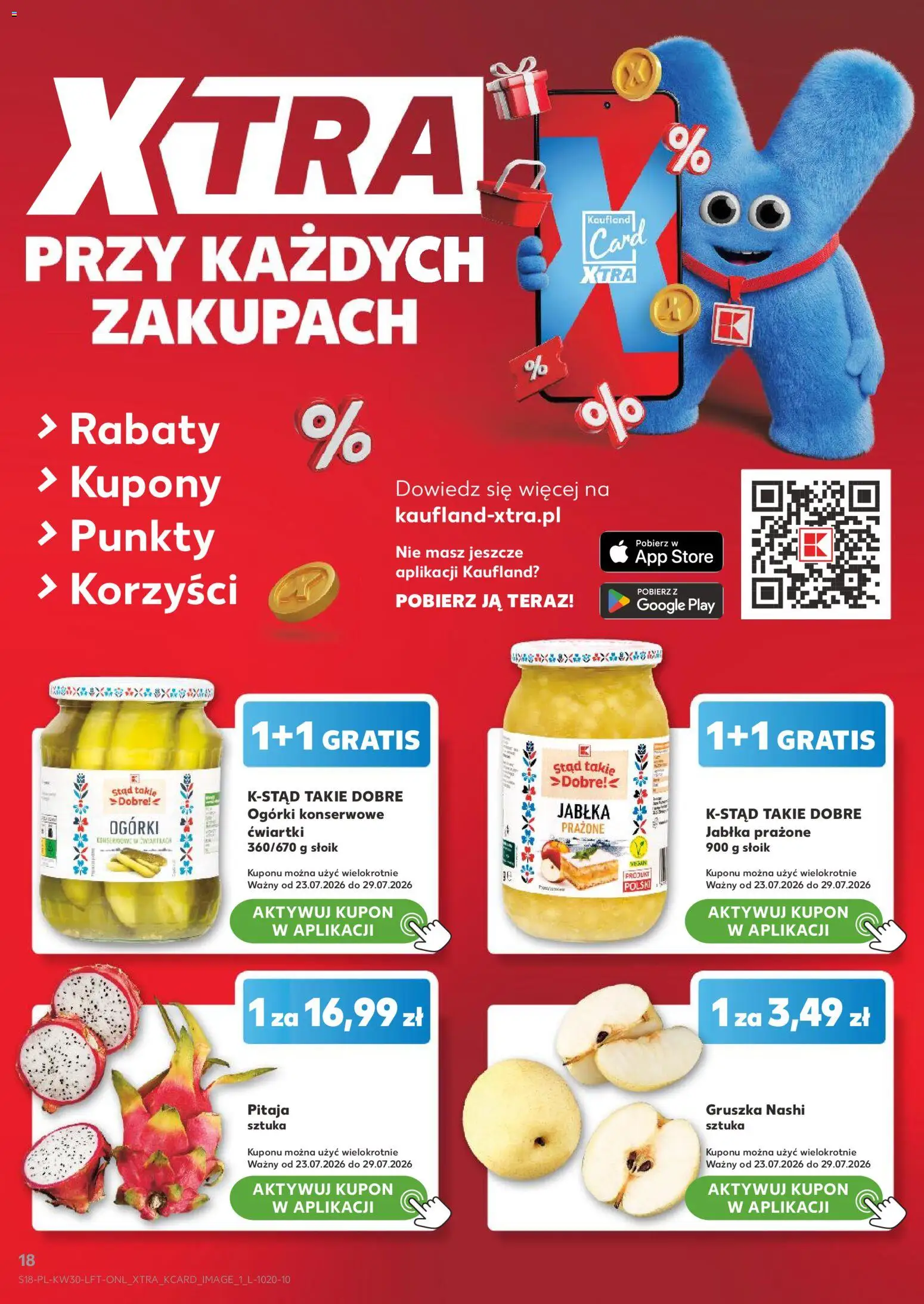 Kaufland Polsko leták od 23.07.2026 | Strana: 18 | Produkty: Vegan, Jablka