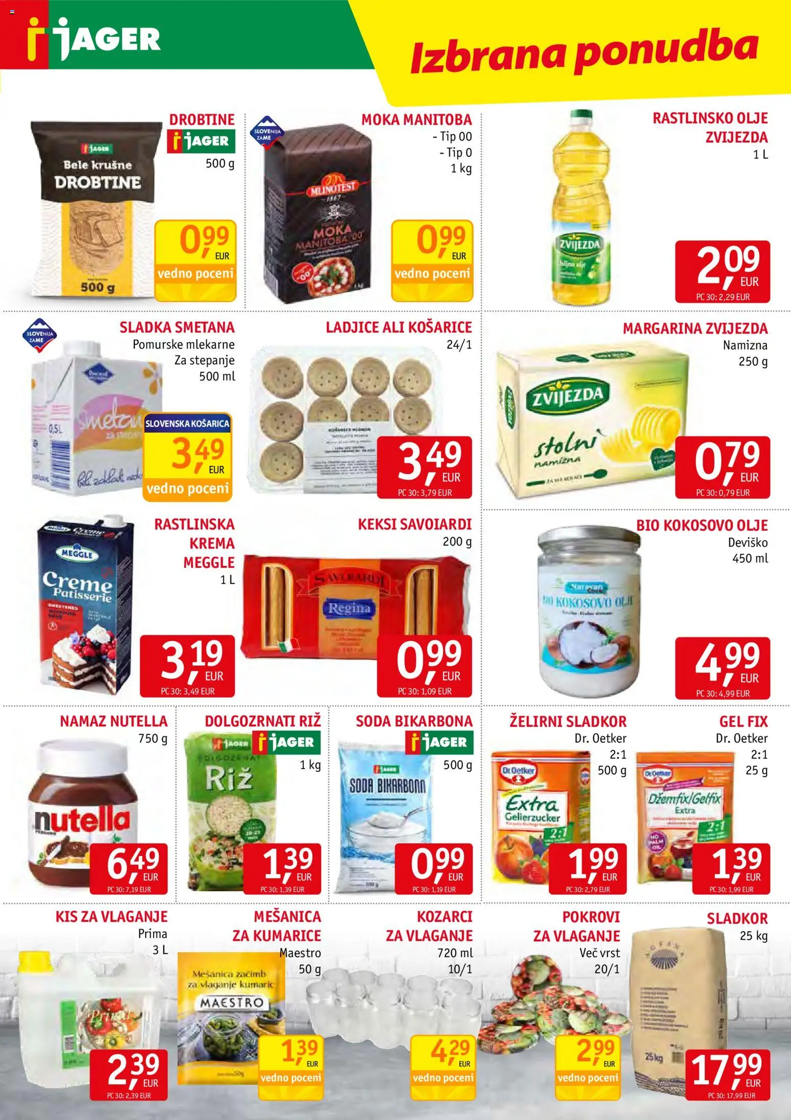 Novi Jager katalog ponudbe – veljaven od 24.06.2026 | Stran: 7 | Izdelki: Keksi, Moka, Krema, Kumarice