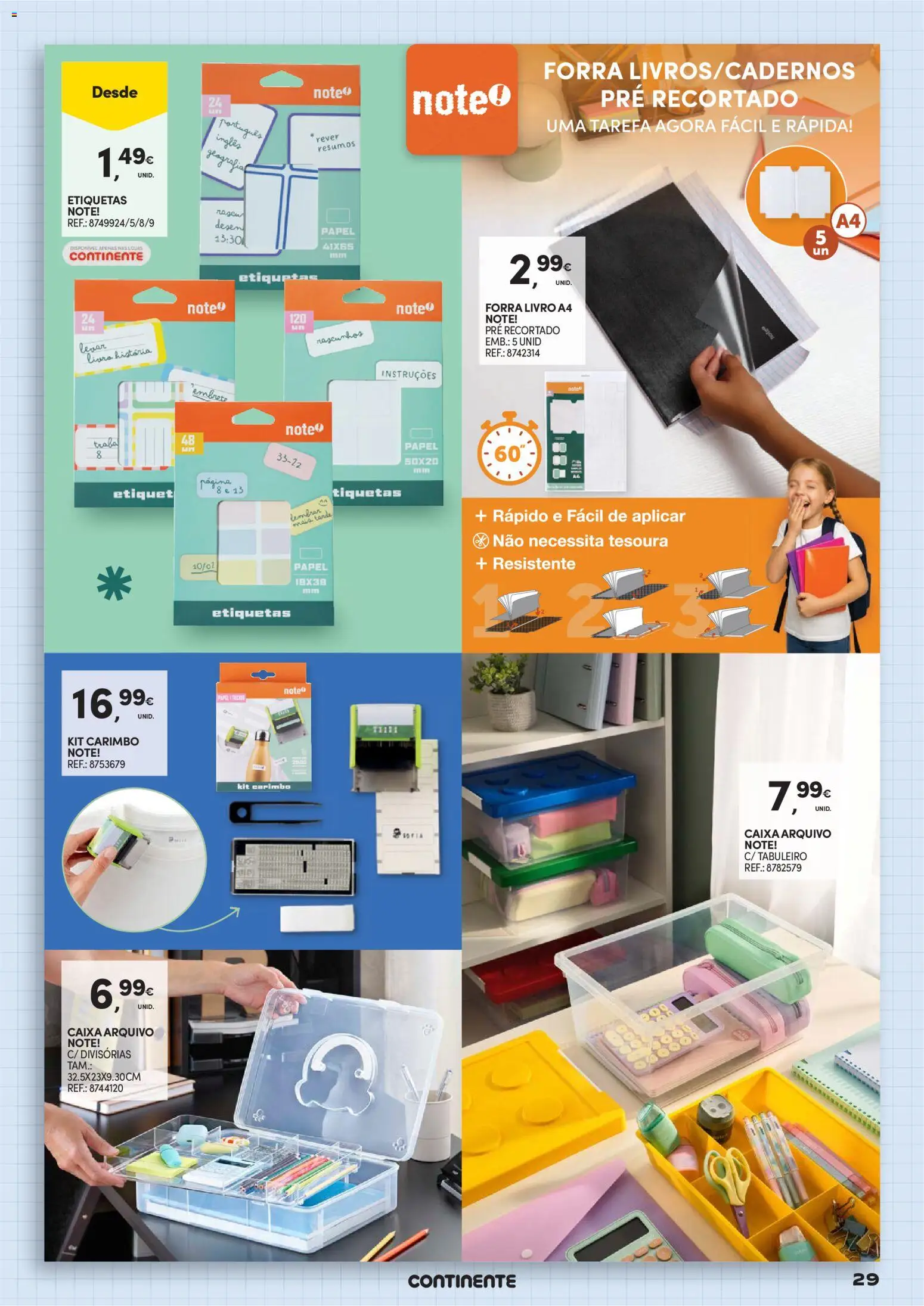 Continente Regresso às Aulas Na escola de toda a gente │ válido de 11/08/2026 | Página: 29 | Produtos: Caixa