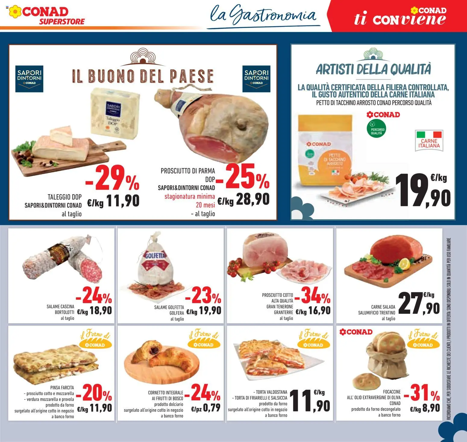 Volantino Conad del 09/09/2026 | Pagina: 33 | Prodotti: Frutti di bosco, Prosciutto Cotto, Olio extravergine di oliva, Petto di tacchino