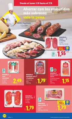 Vista previa REALVALLE Salami en lonchas, 2 x 120 g válido desde el 01.06.2026 | Página: 12
