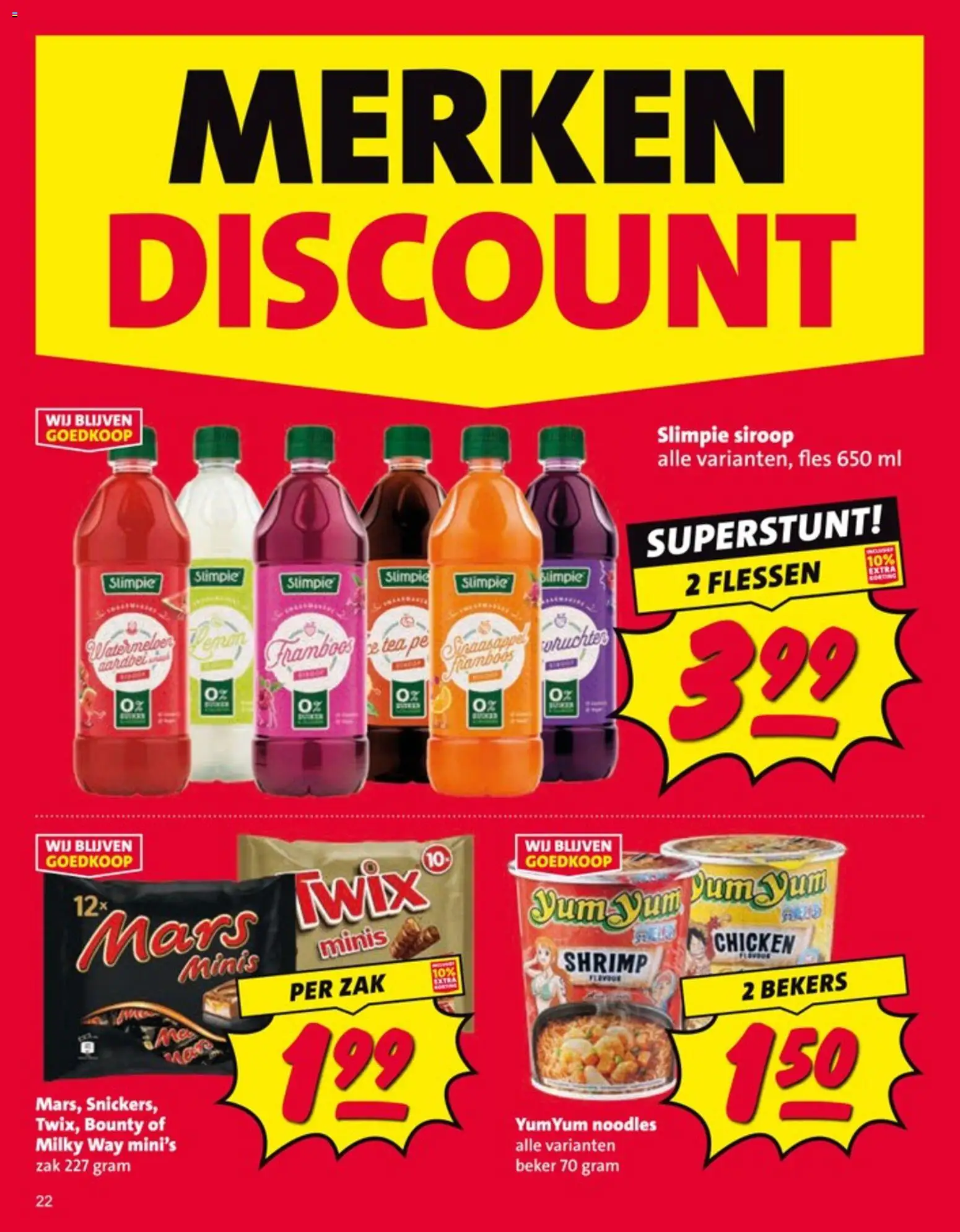 {H1} | Pagina: 22 | Producten: Zak, Mars, Twix, Siroop