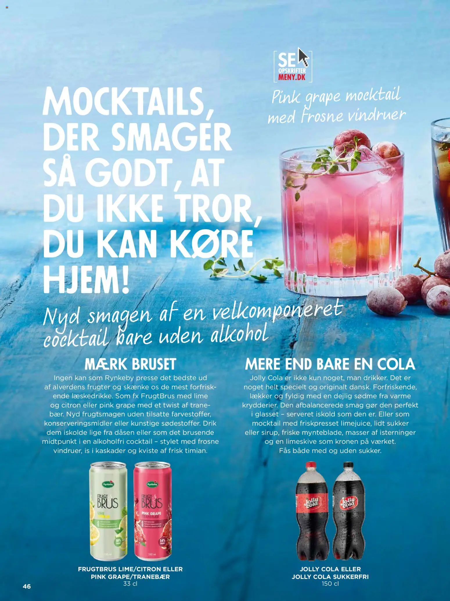 Meny tilbudsavis – gyldig fra 04.06.2026 | Side: 46 | Produkter: Is, Cola, Vindruer, Søm