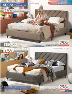 Anteprima del volantino Mondo Convenienza volantino valido a partire dal 01.04.2026 | Pagina: 37 | Prodotti: Letto matrimoniale, Contenitore, Letto