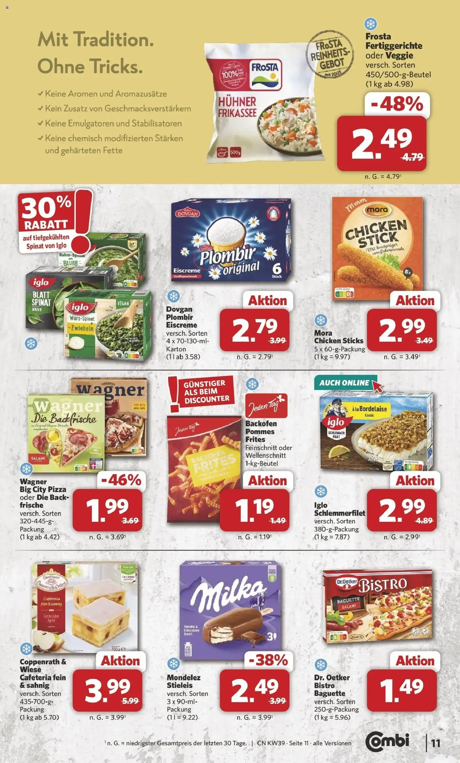 Combi Prospekt Twistringen – gültig ab 21.09.2026 | Seite: 12 | Produkte: Iglo, Zwiebeln, Backofen, Pizza
